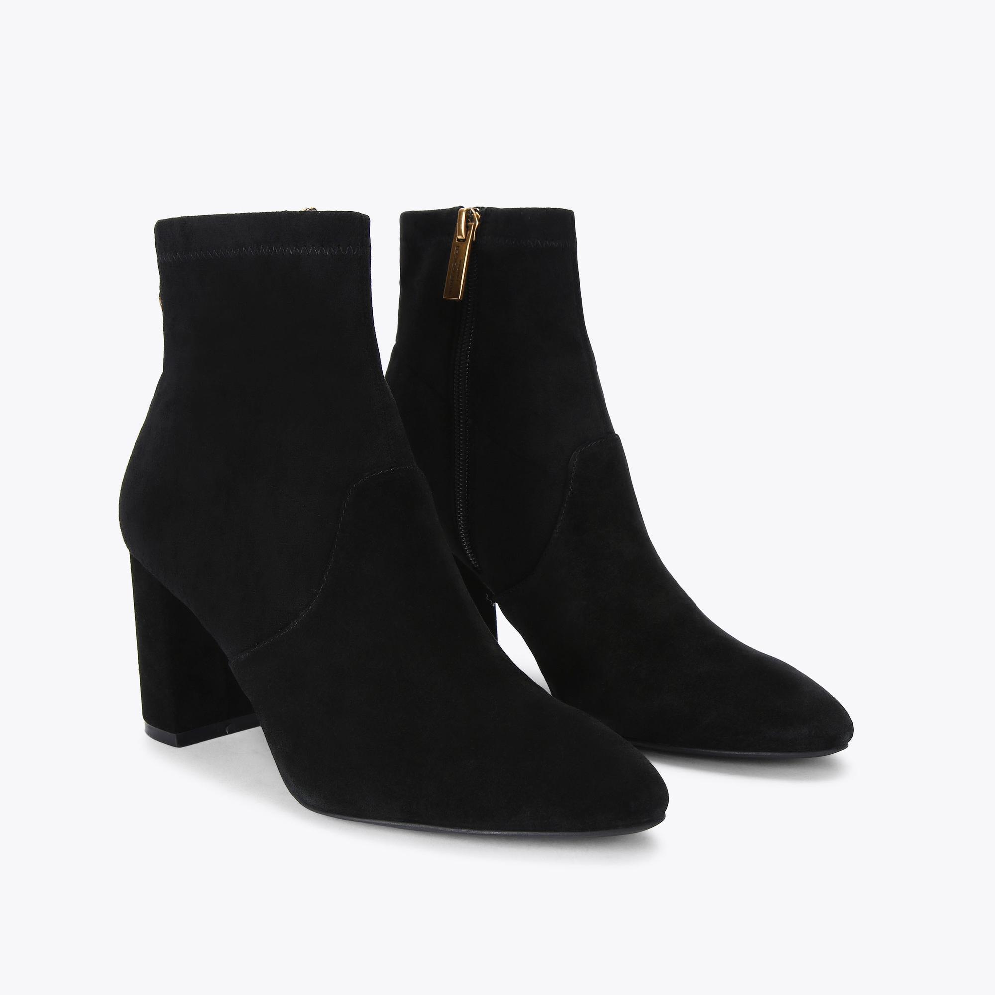 LANGLEY 80 ANKLE BOOT Black Suede Ankle Boot by KURT GEIGER LONDON