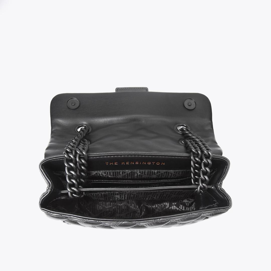 KENSINGTON BAG DRENCH Black Quilted Leather Shoulder Bag by KURT GEIGER ...