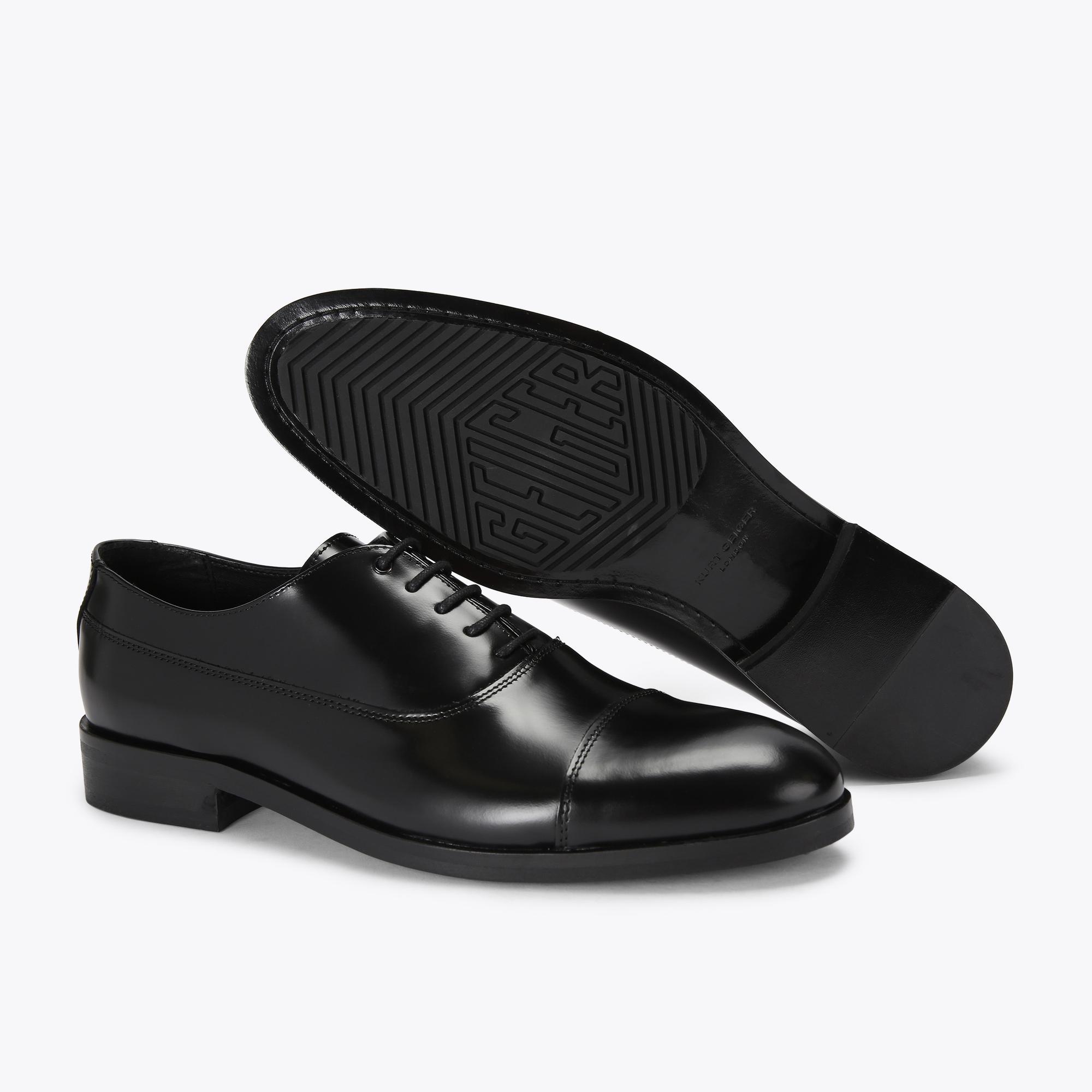 HUNTER OXFORD Black Leather Shoes by KURT GEIGER LONDON