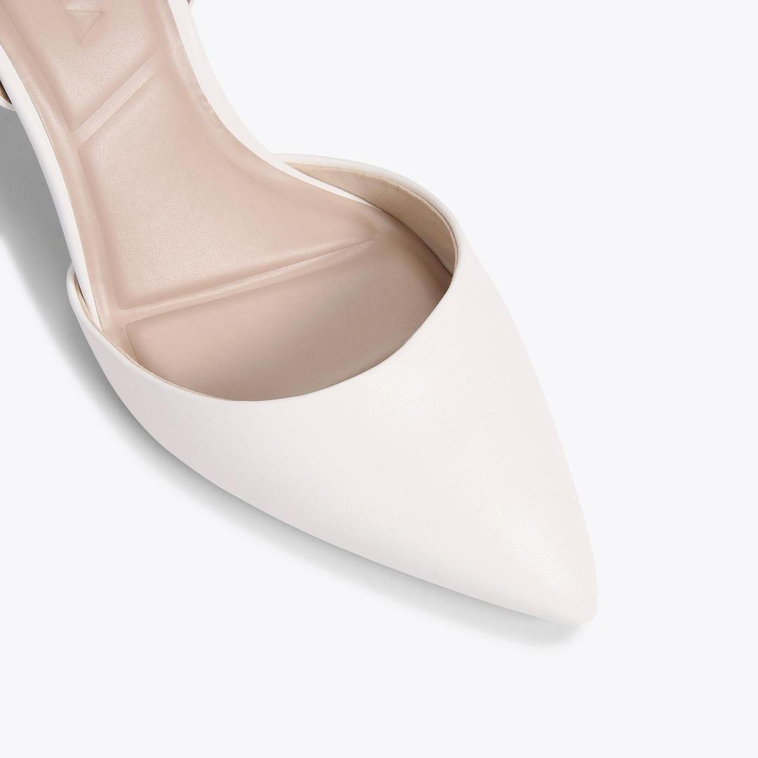 CLASSIQUE SLING White Heels by CARVELA