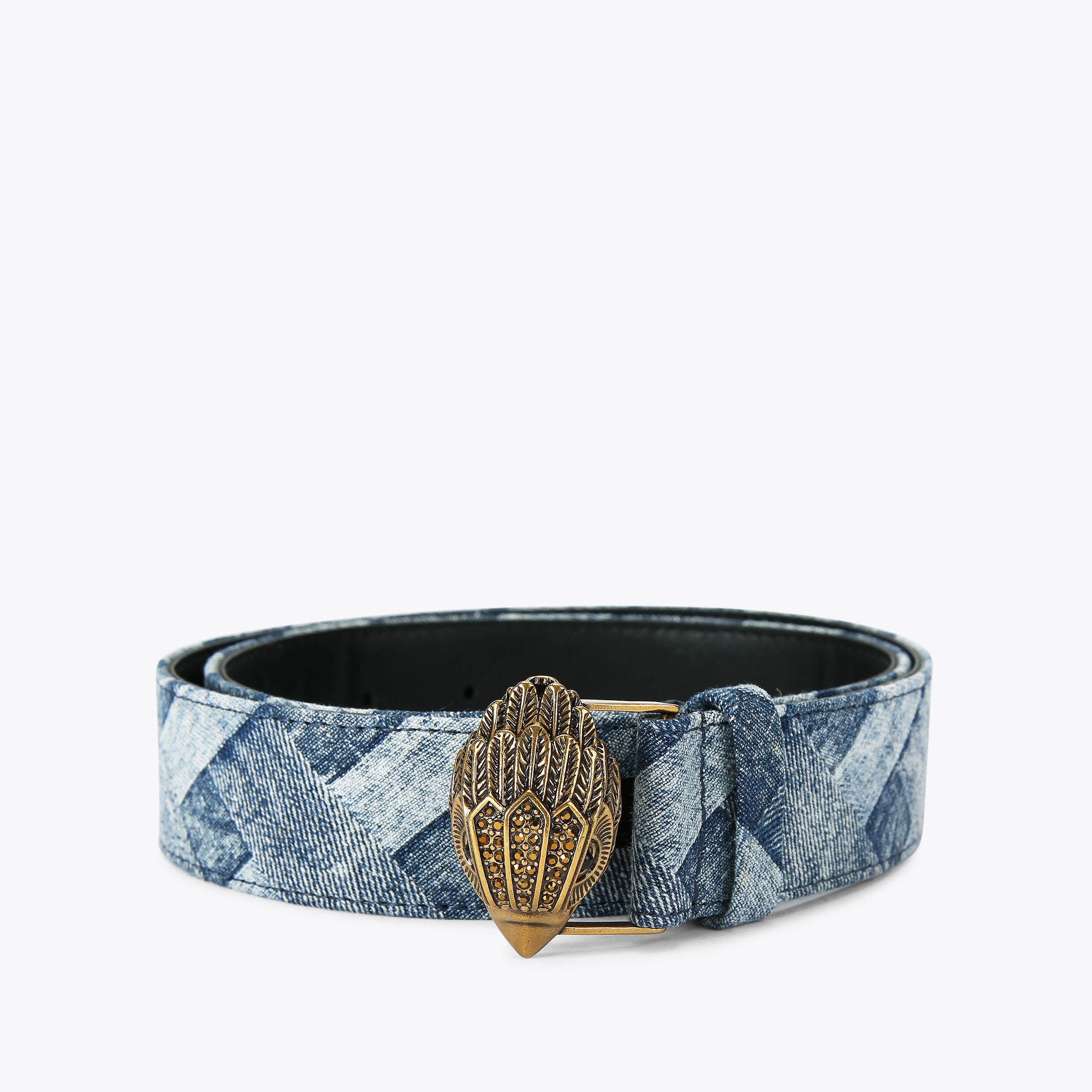 KENSINGTON 38 BELT Denim Weave Belt by KURT GEIGER LONDON