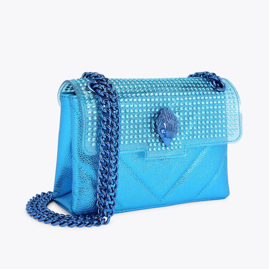 MINI KENSINGTON BAG Blue Cross Body Bag by KURT GEIGER LONDON