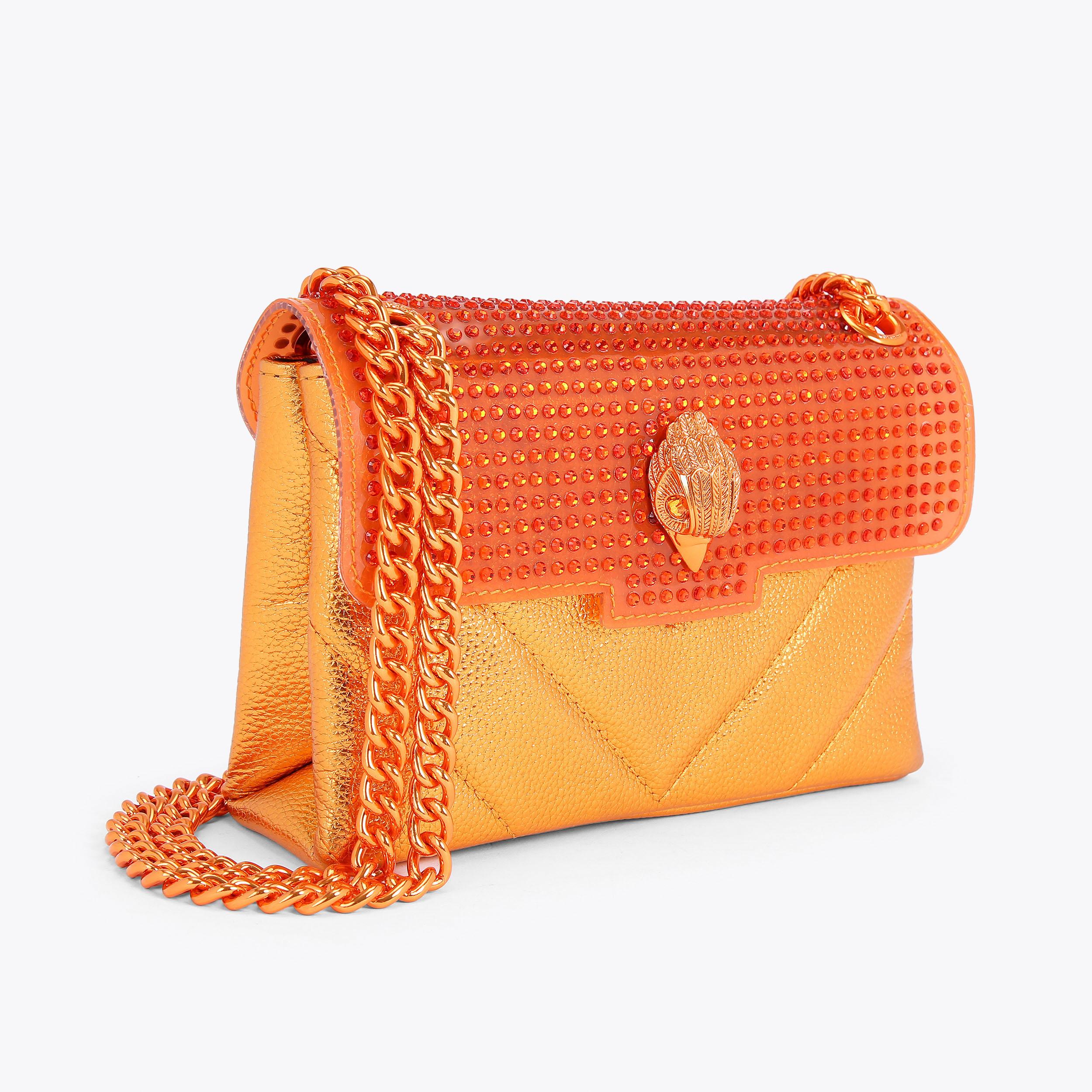 MINI KENSINGTON BAG Orange Cross Body Bag by KURT GEIGER LONDON