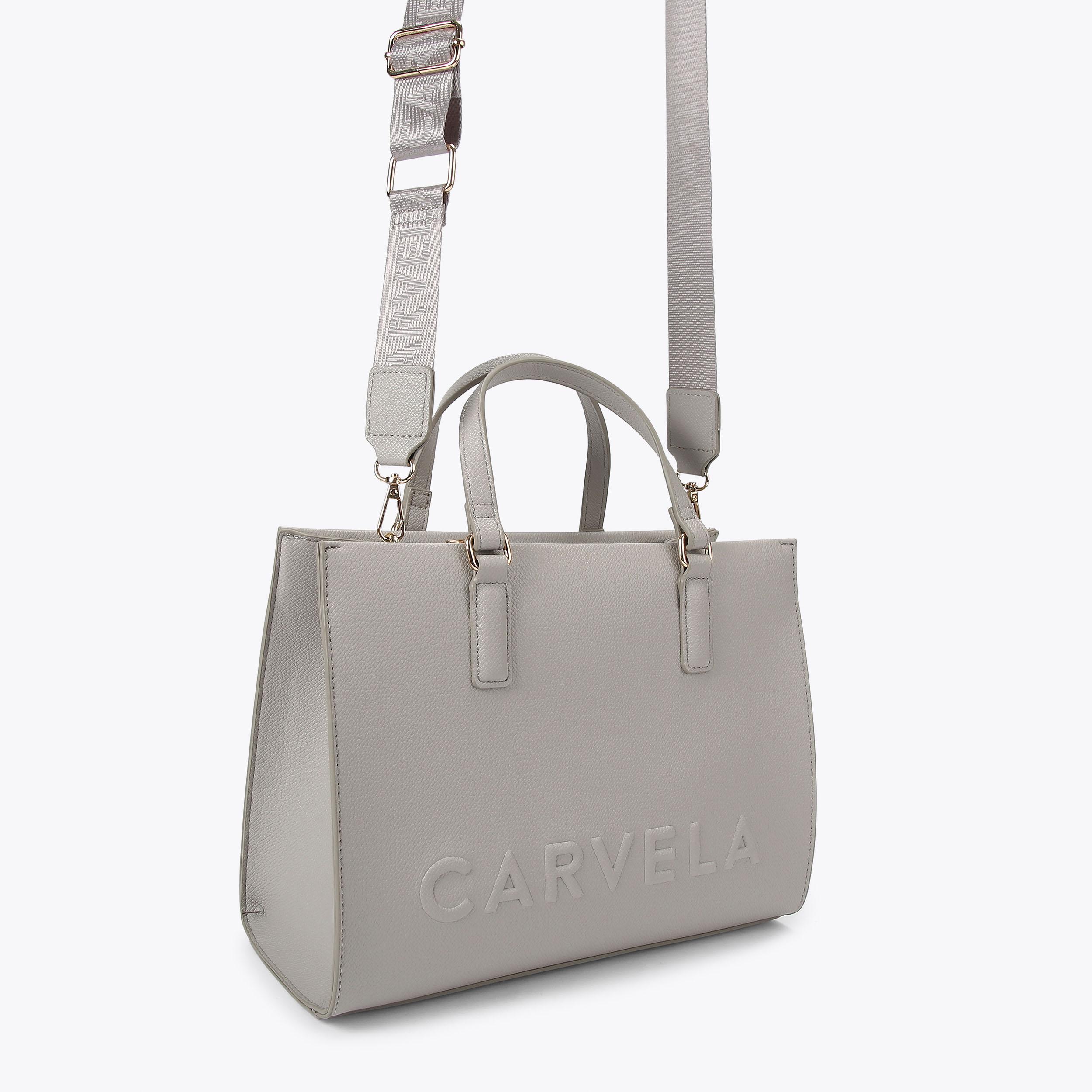 Carvela camilla slouch tote grey hot sale