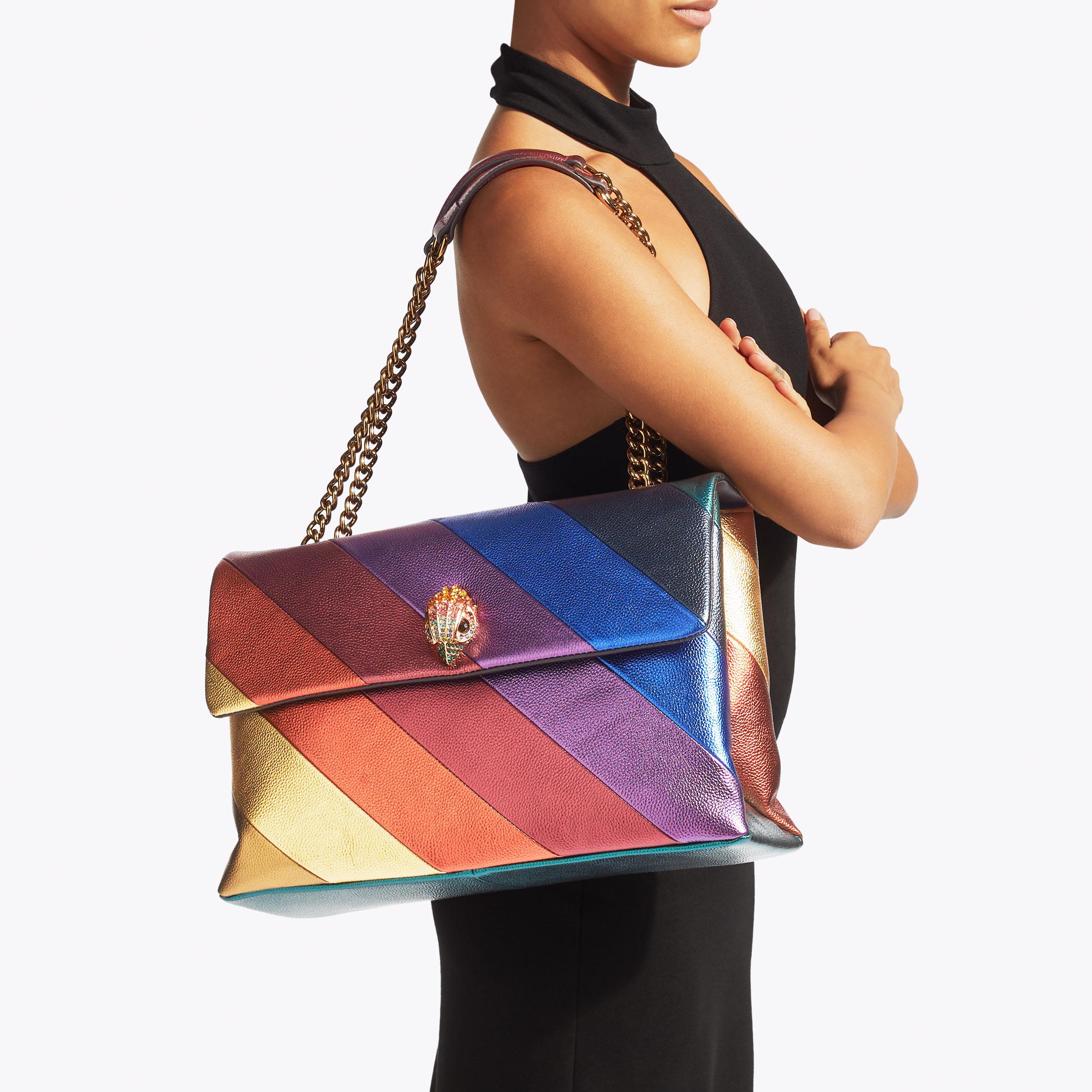 Kurt geiger xxl kensington bag rainbow hotsell