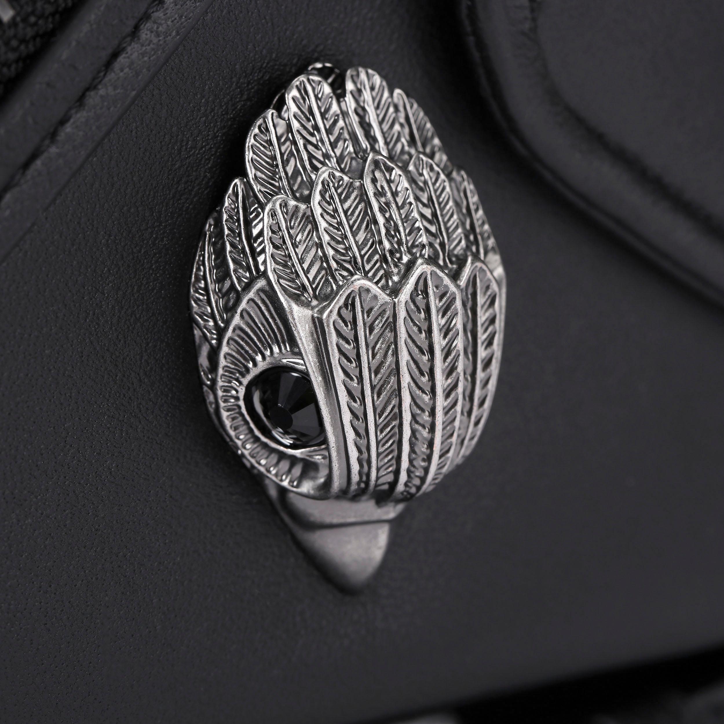 小物 a.f.p london punk hardcore blackmeans Tiger of London Mens Punk Rock Black With Leopard Pocket