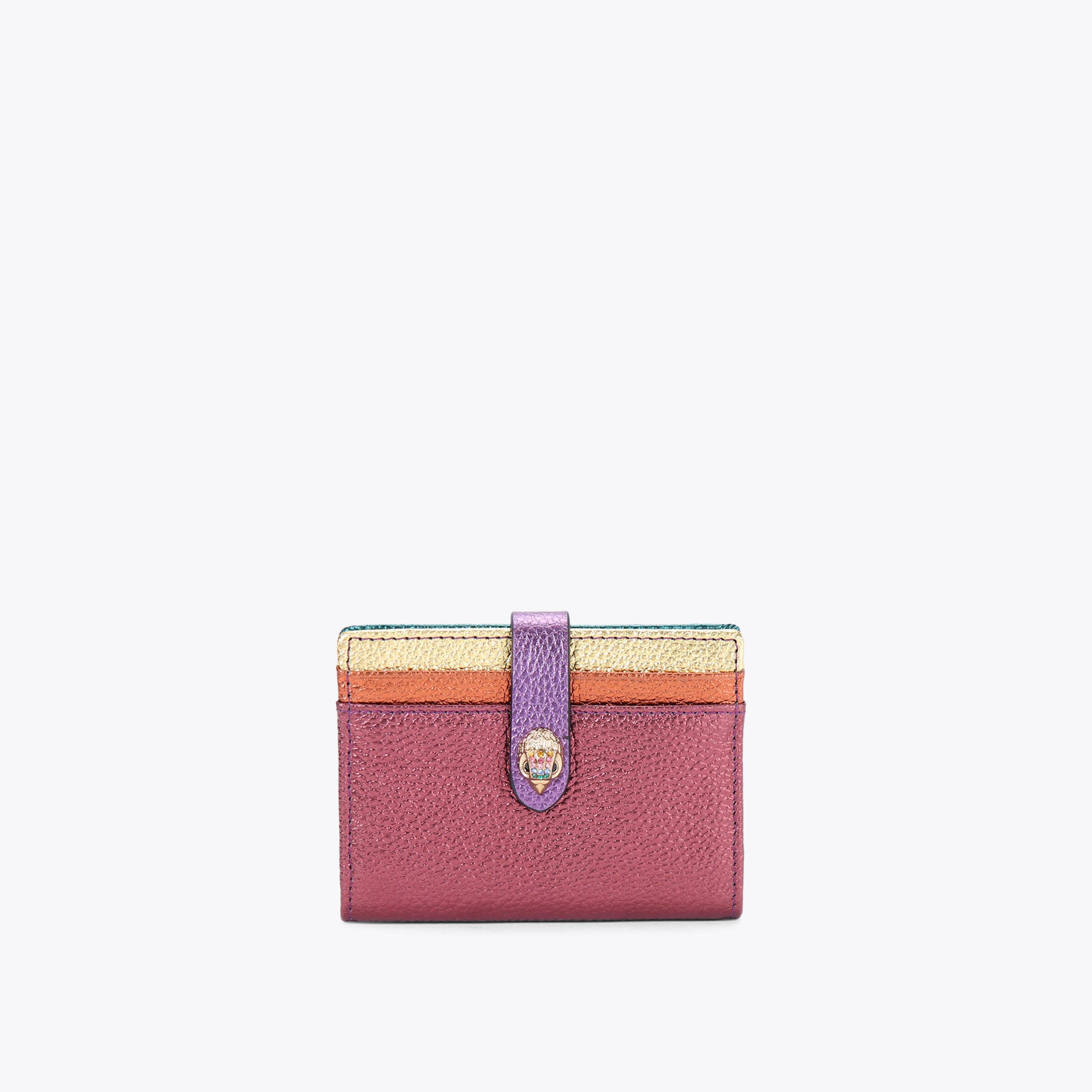 MULTI CARD LEATHER Sunset Metallic Card Holder by KURT GEIGER LONDON