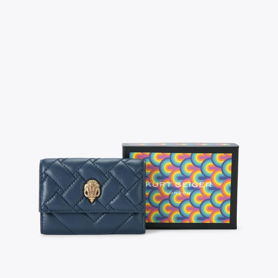 FLAP MULTI CARD HOLDER Navy Purse by KURT GEIGER LONDON