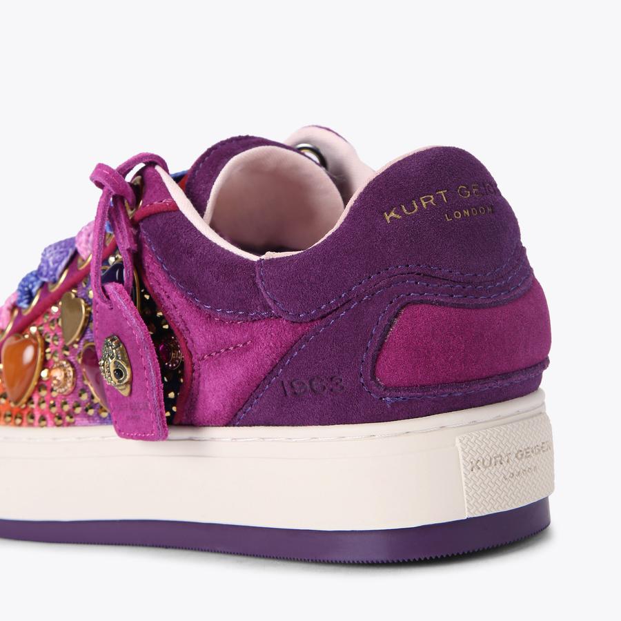 SOUTHBANK TAG Ombre Velvet Sneaker by KURT GEIGER LONDON