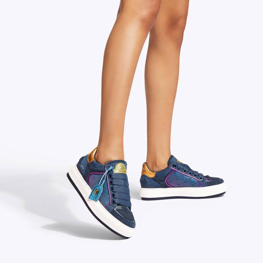 Kurt geiger blue trainers store