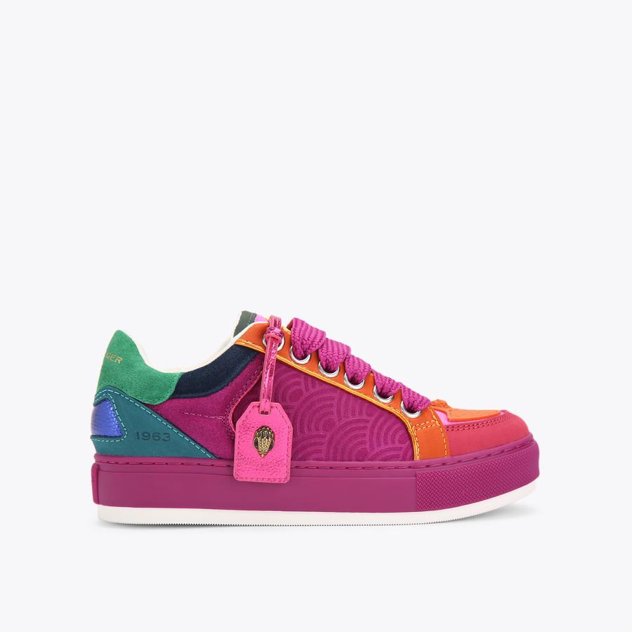 紅牡丹⭐ SOUTHBANK TAG Purple Rainbow Sneakers by KURT GEIGER LONDON
