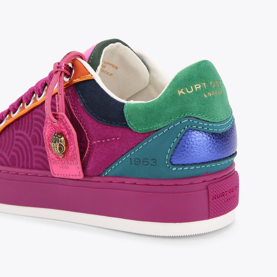 SOUTHBANK TAG Purple Rainbow Sneakers by KURT GEIGER LONDON