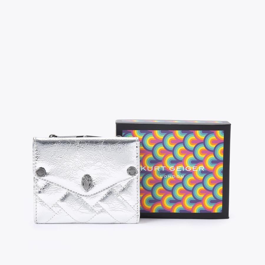 HACKNEY MINI PURSE Silver Wallet by KURT GEIGER LONDON