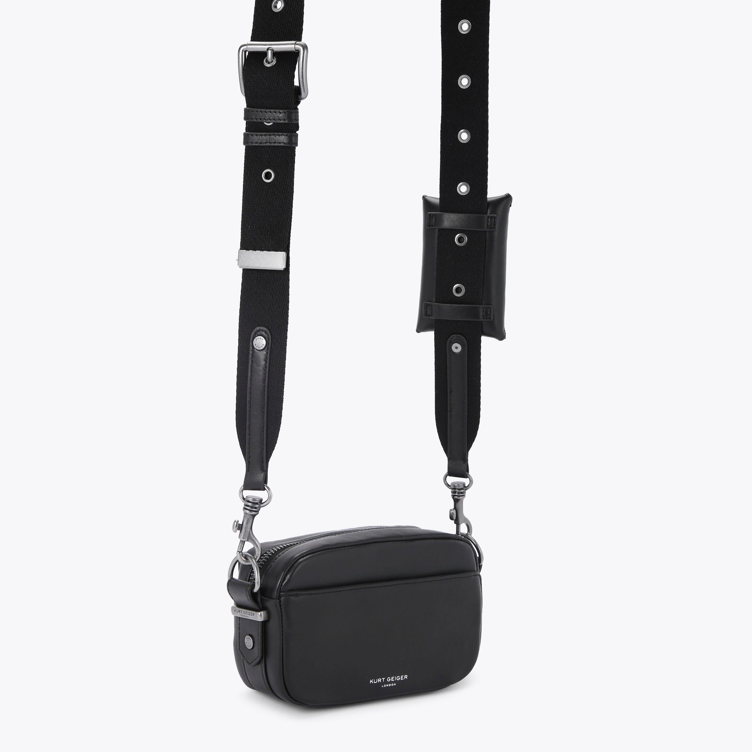 HACKNEY SM CAMERA BAG Black Cross Body Bag by KURT GEIGER LONDON