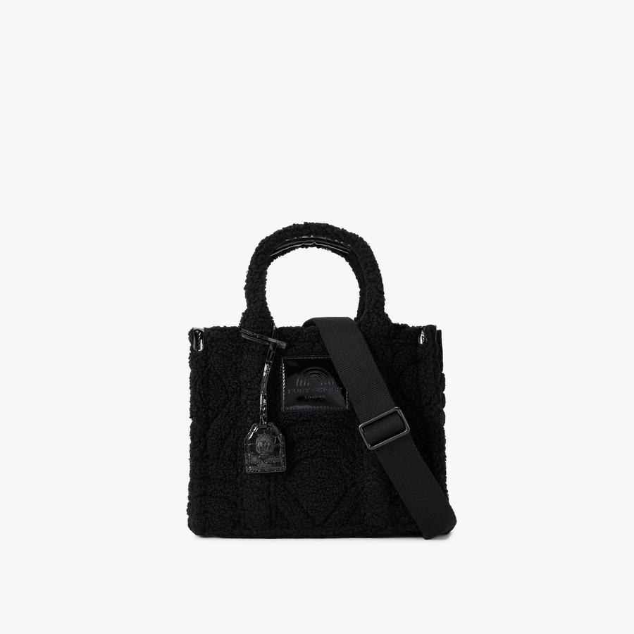 Small black tote purse sale