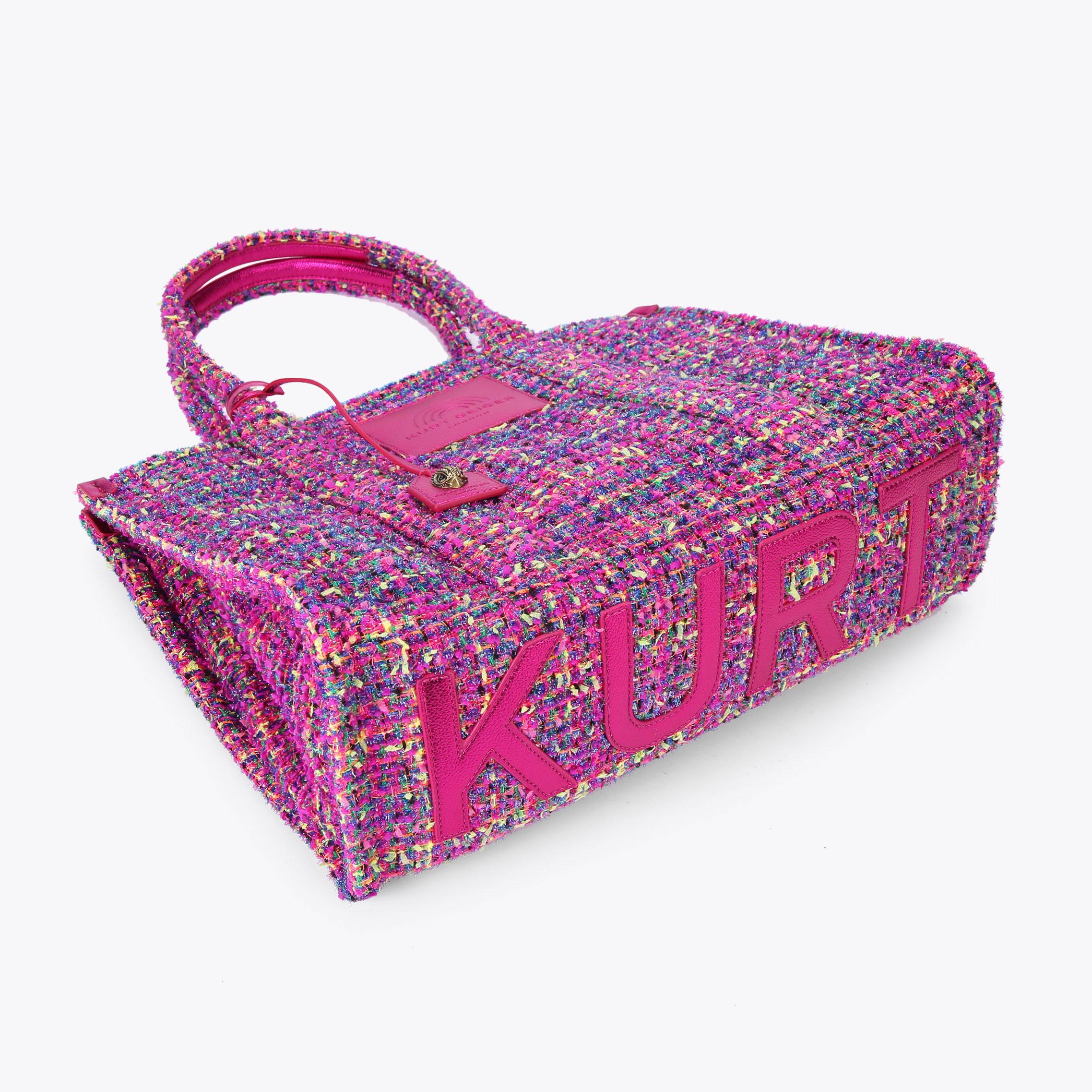 Kurt geiger pink tweed bag new arrivals