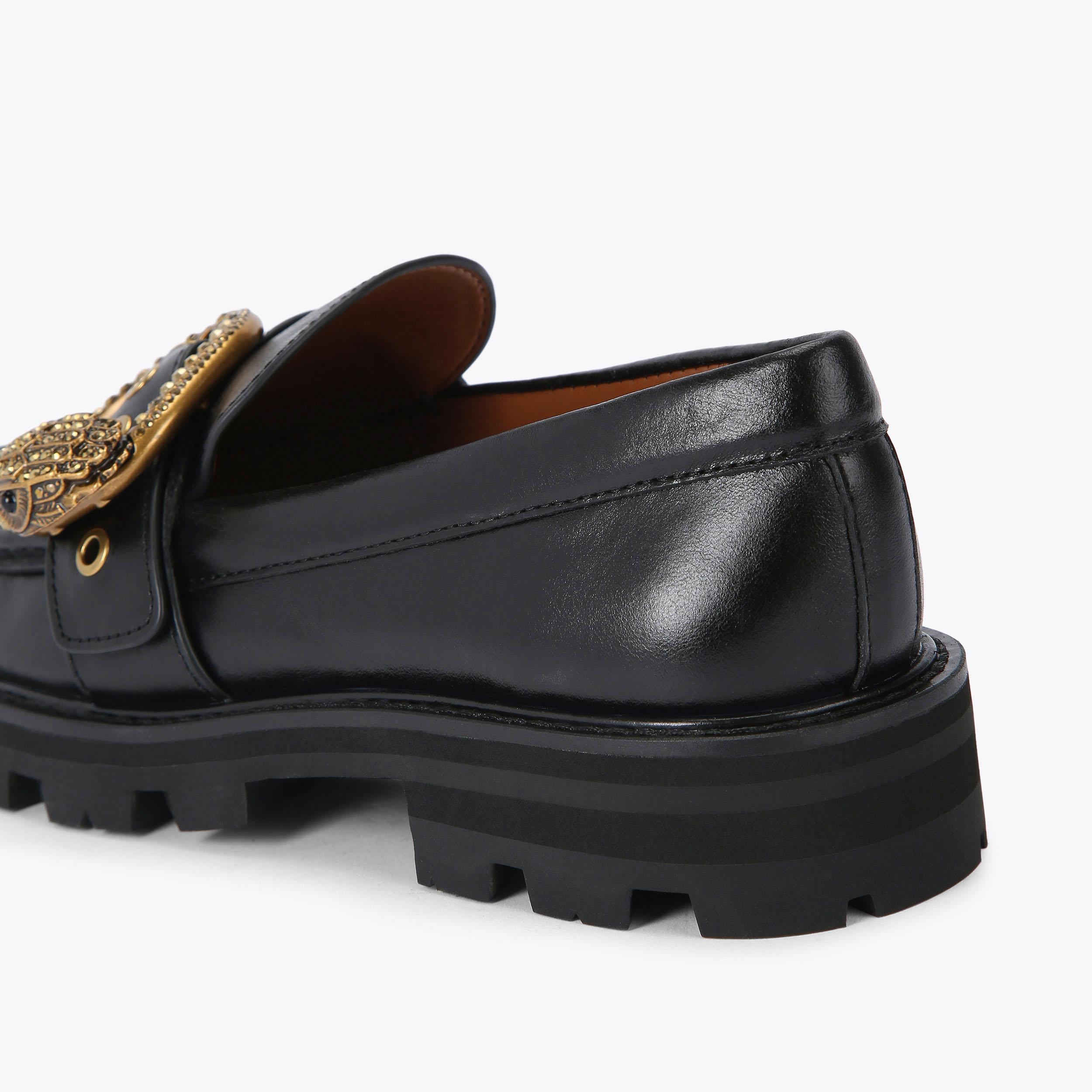 Kurt Geiger London Mayfair Chunky Loafers in black leather Size 7.5 Kurt Geiger London Mayfair Chunky Loafer | David Jones main image 2