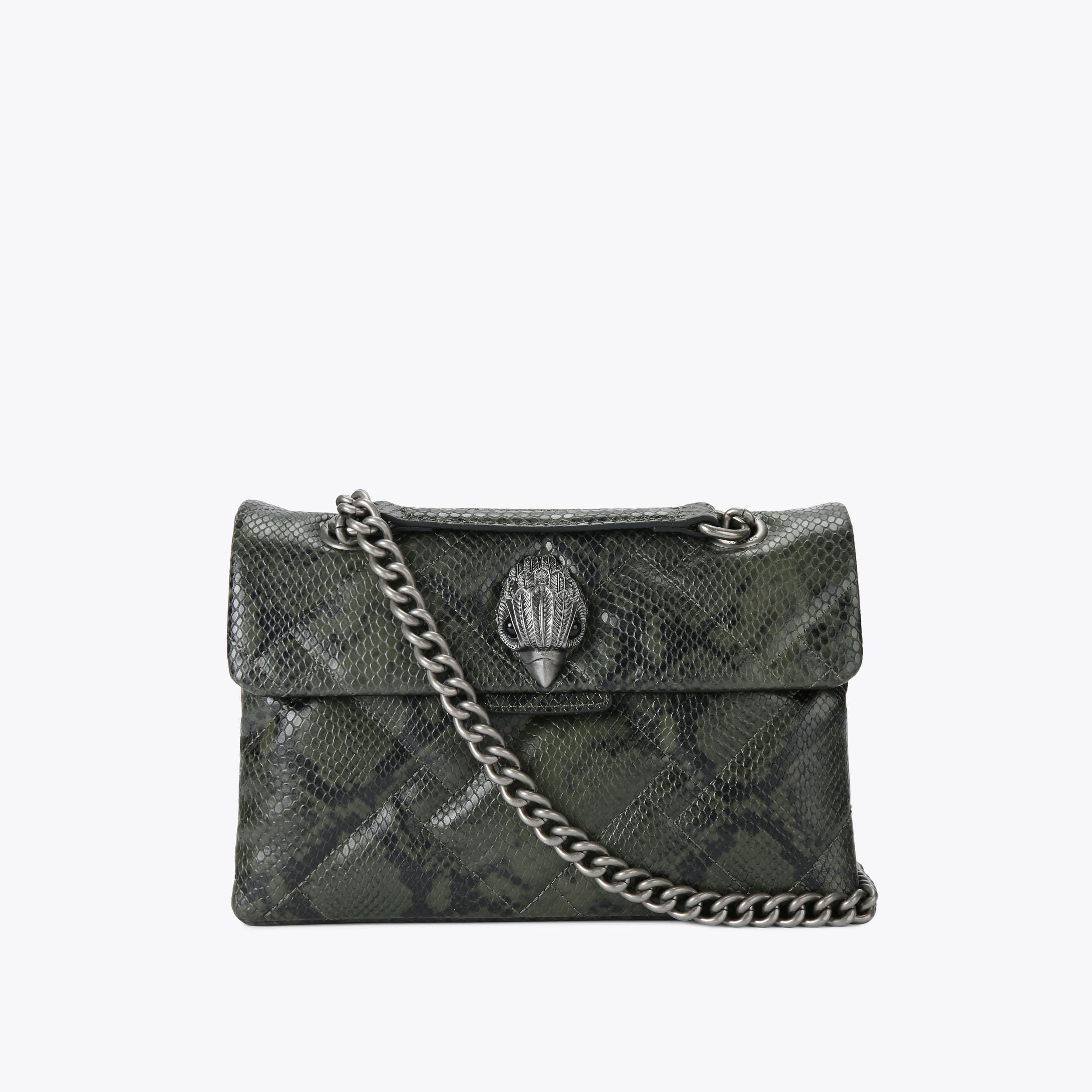 Green deje snake purse