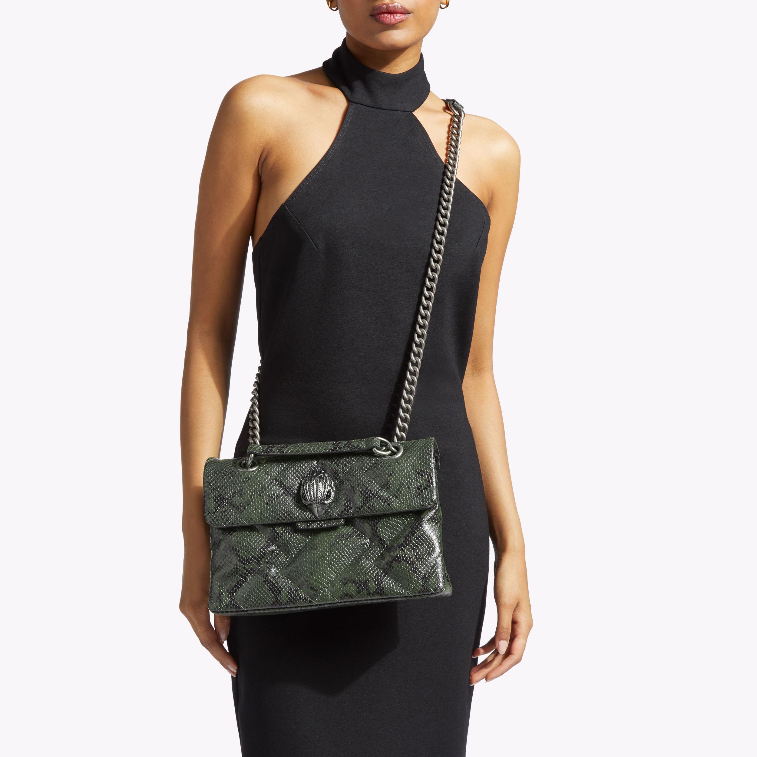 KENSINGTON BAG SOFT Snake Print Shoulder Bag by KURT GEIGER LONDON