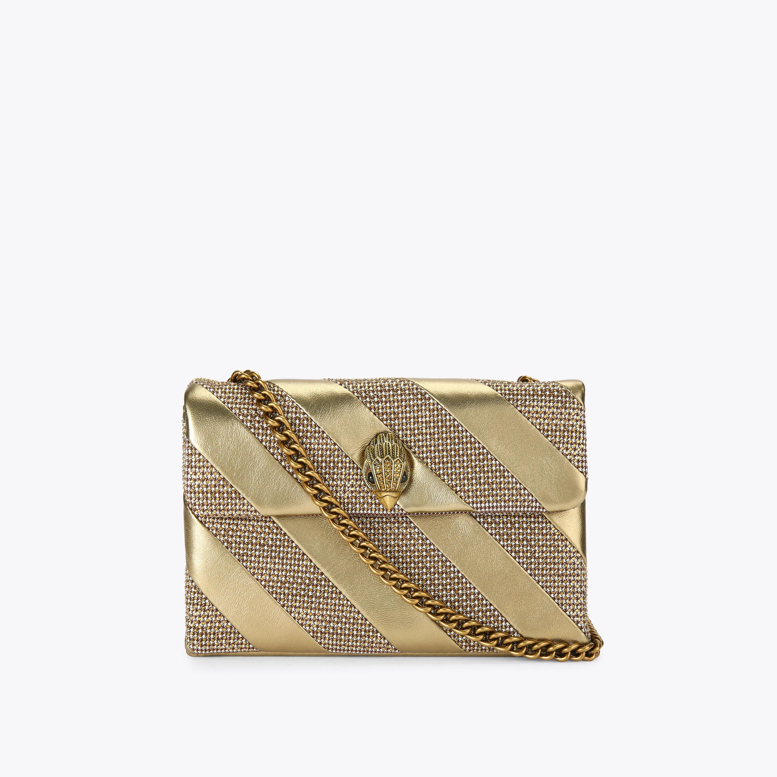 MD KENSINGTON BAG Gold Crystal Cross Body by KURT GEIGER LONDON