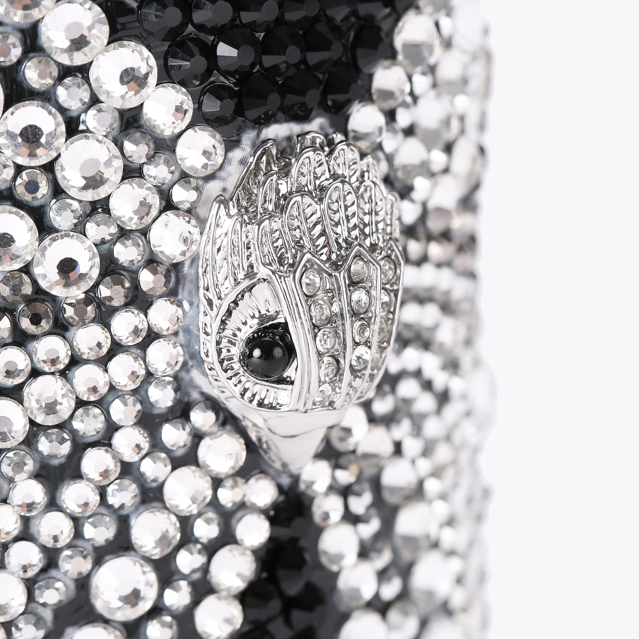 CRYSTAL CAN Black Crystal Reusable Tumbler by KURT GEIGER LONDON