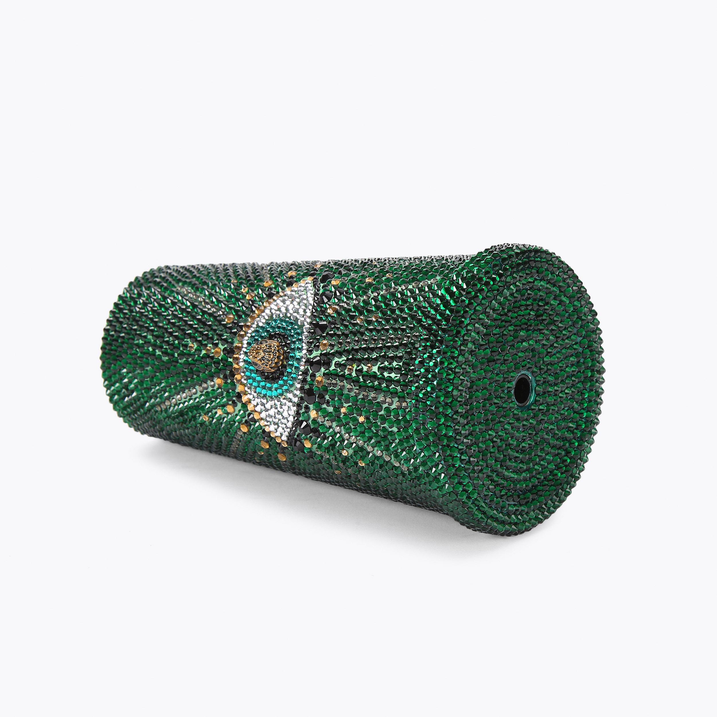 CRYSTAL TUMBLER Green Crystal Tumbler by KURT GEIGER LONDON