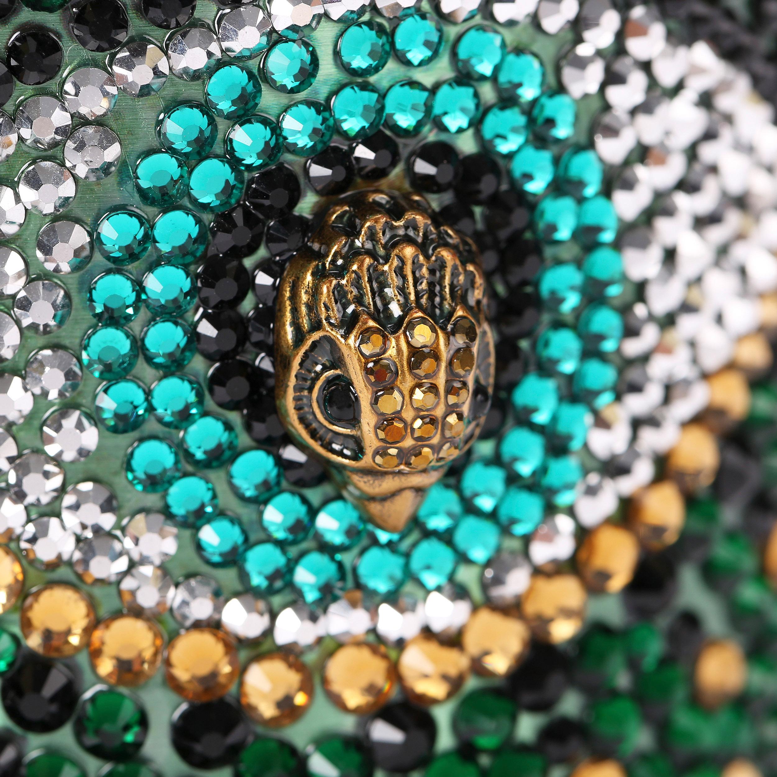 CRYSTAL TUMBLER Green Crystal Tumbler by KURT GEIGER LONDON