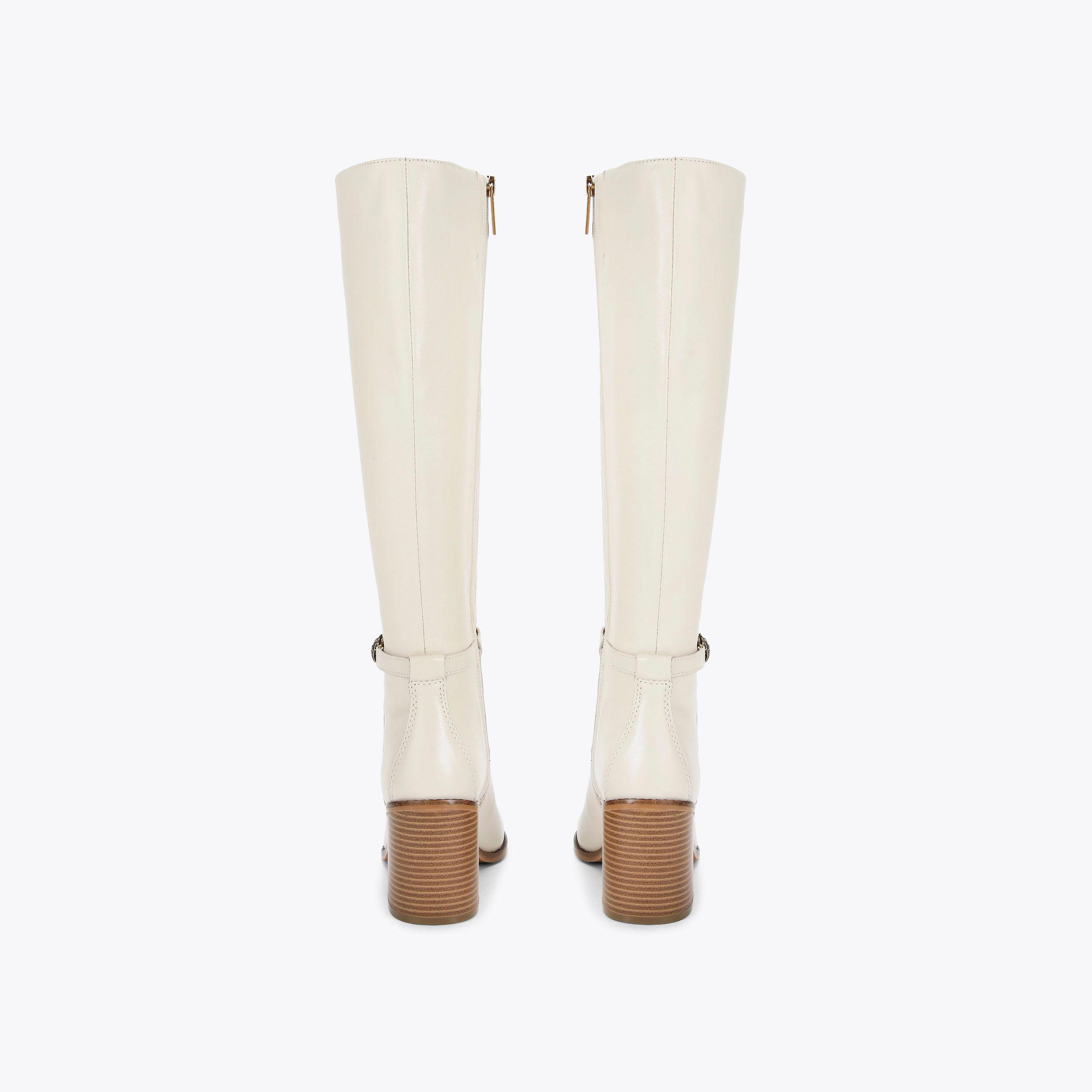 SHOREDITCH BLOCK KNEE B Bone Knee Boots by KURT GEIGER LONDON