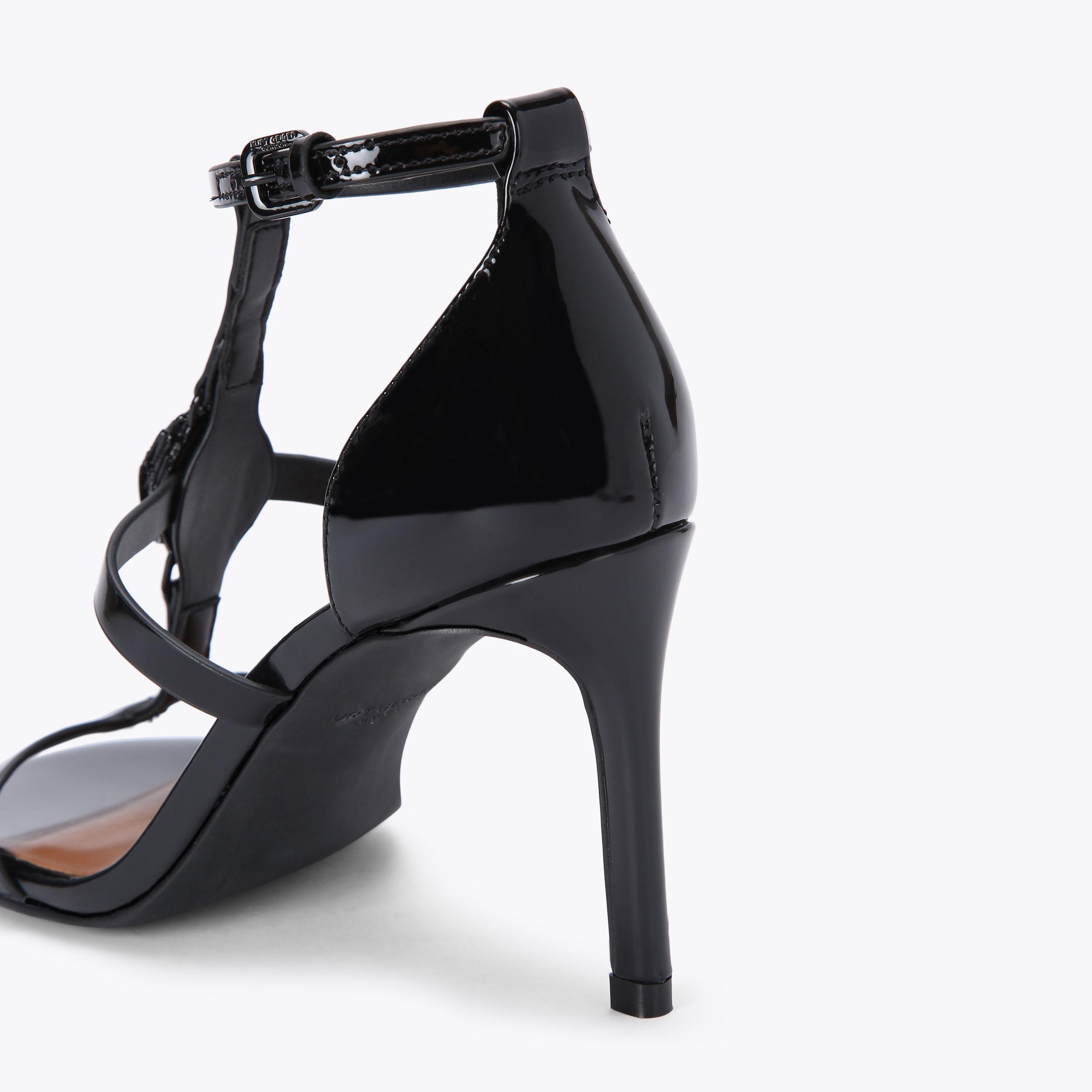 Kurt geiger black strappy hot sale heels