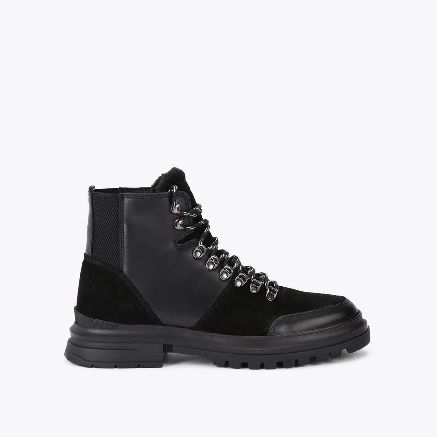 VIPER HIKER Black Lace Up Hiking Boots by KURT GEIGER LONDON