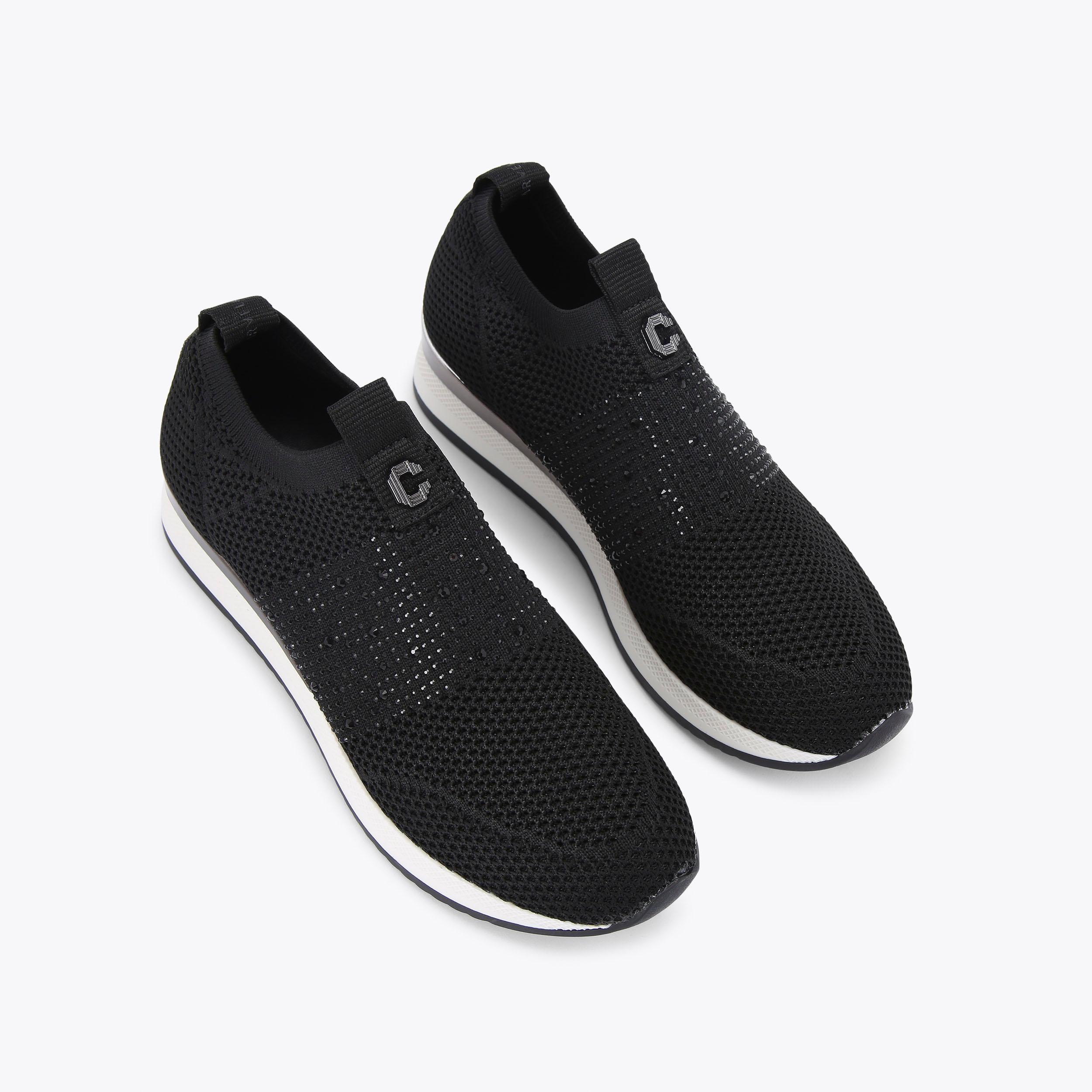 JANEIRO 2 Black Slip On Trainers by CARVELA