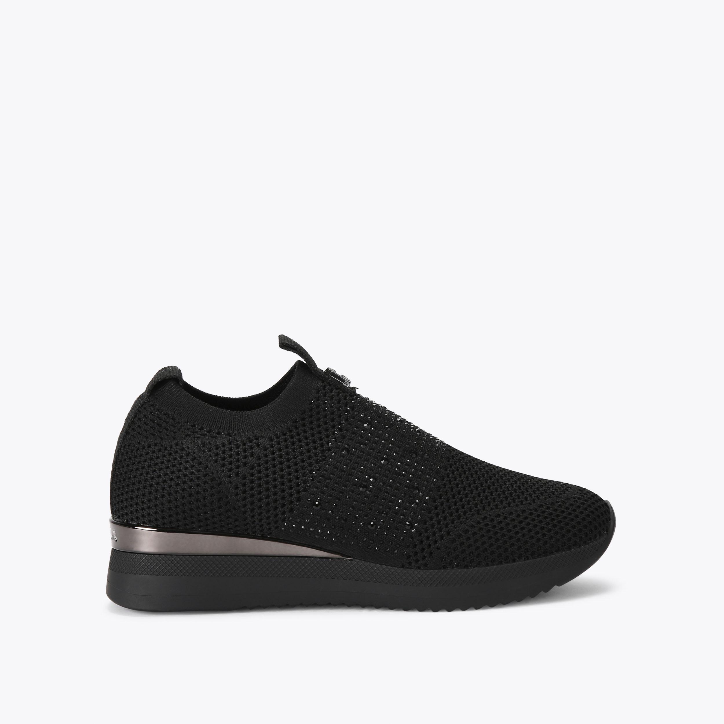 JANEIRO 2 Black Slip On Trainers by CARVELA