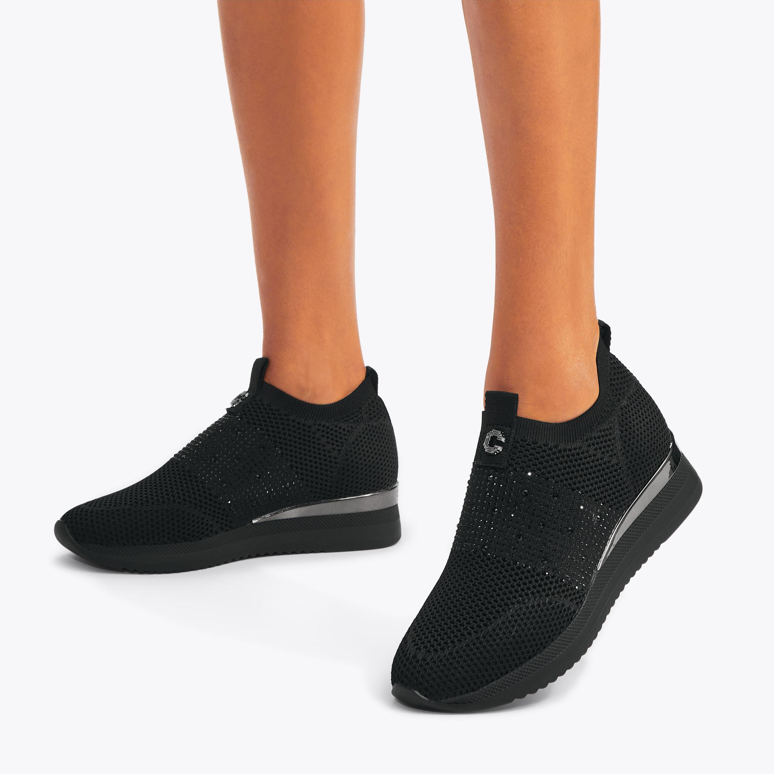 JANEIRO 2 Black Slip On Trainers by CARVELA