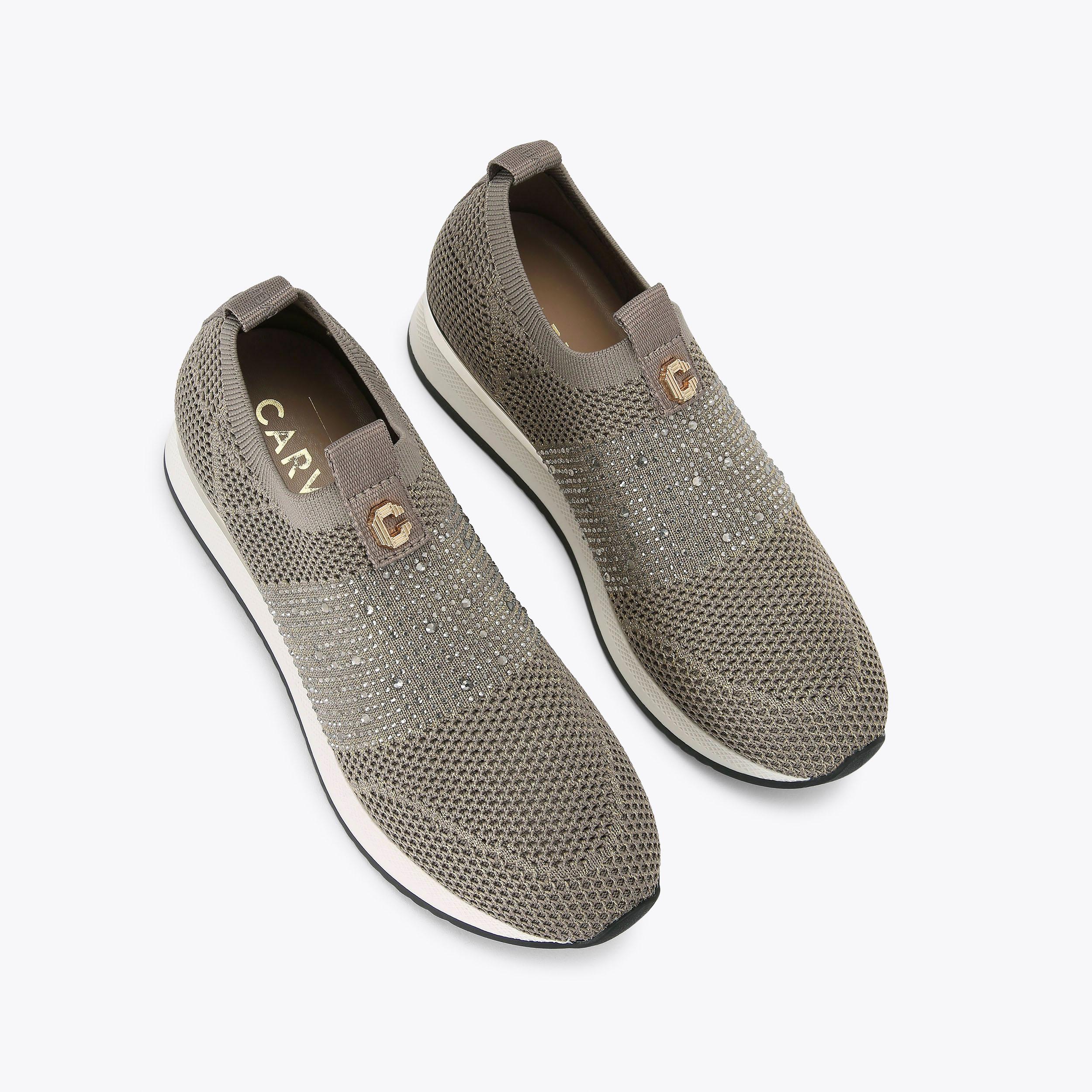 JANEIRO 2 grey slip on trainers by CARVELA