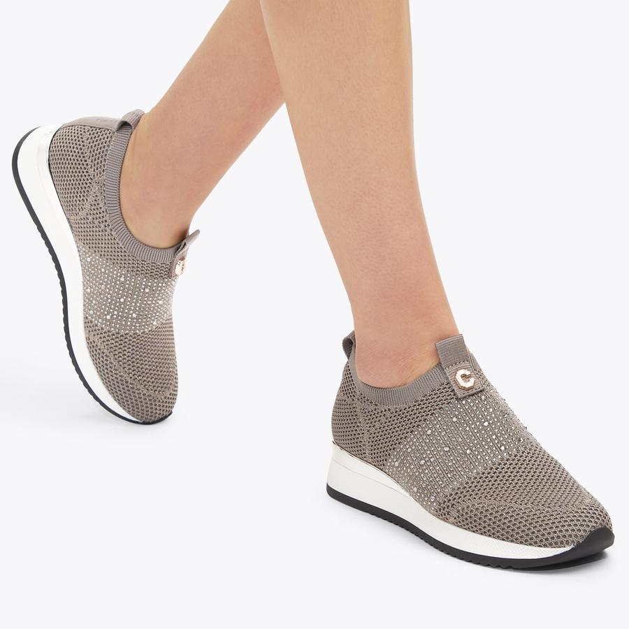 JANEIRO 2 grey slip on trainers by CARVELA