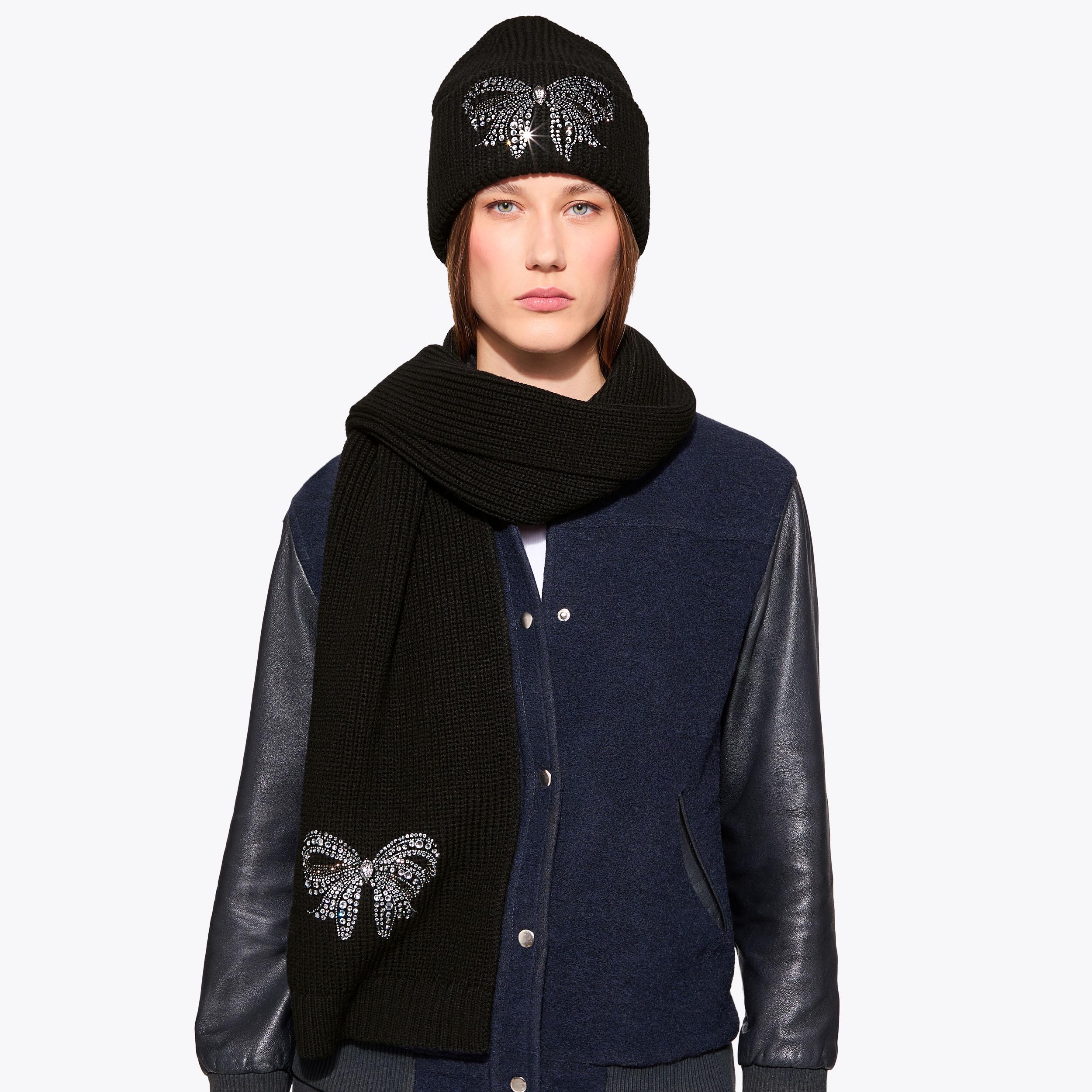 Kurt Geiger Micro Bow Beanie BELGRAVIA BOW BEANIE Grey Knitted Beanie by KURT GEIGER LONDON main image 2
