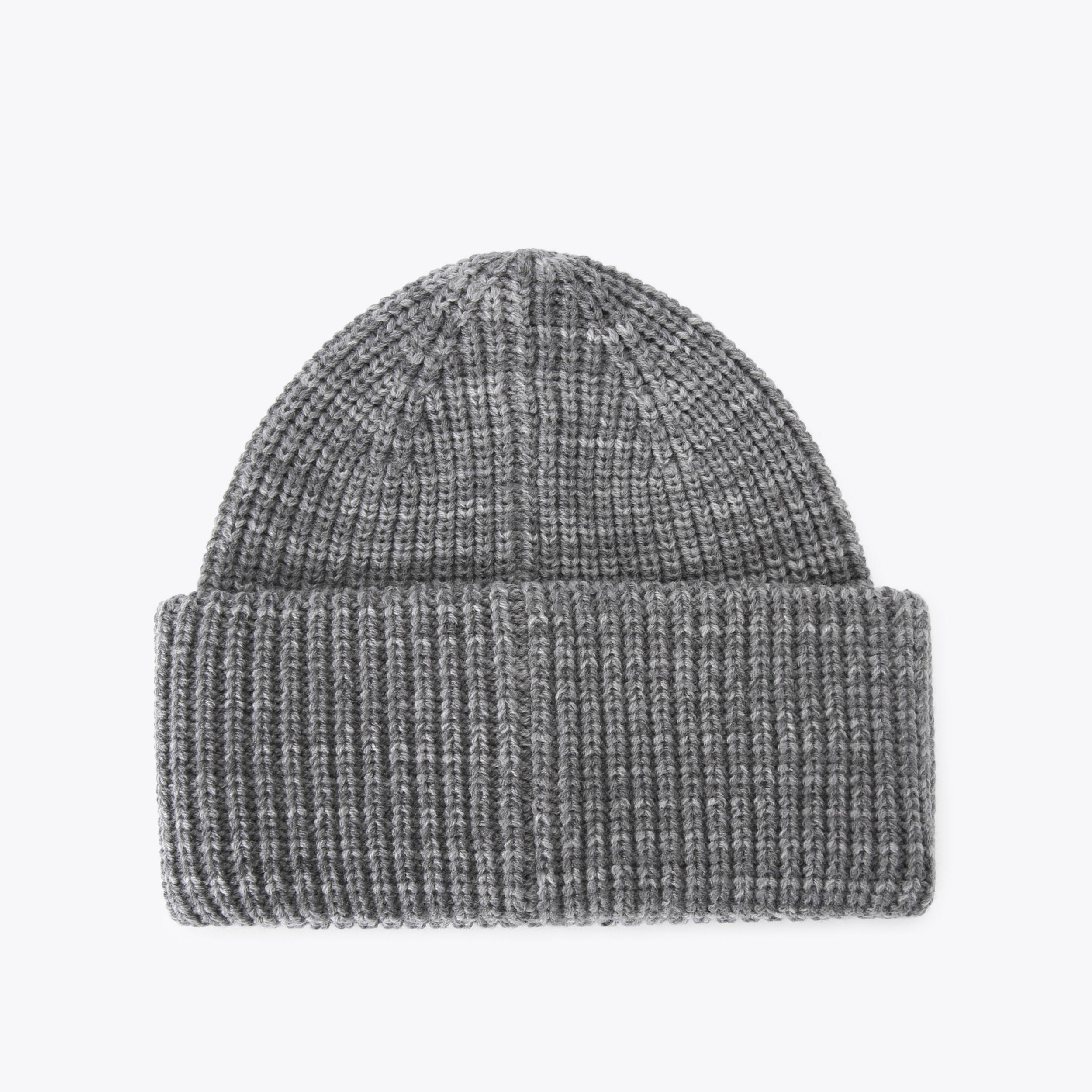BELGRAVIA BOW BEANIE Grey Knitted Beanie by KURT GEIGER LONDON