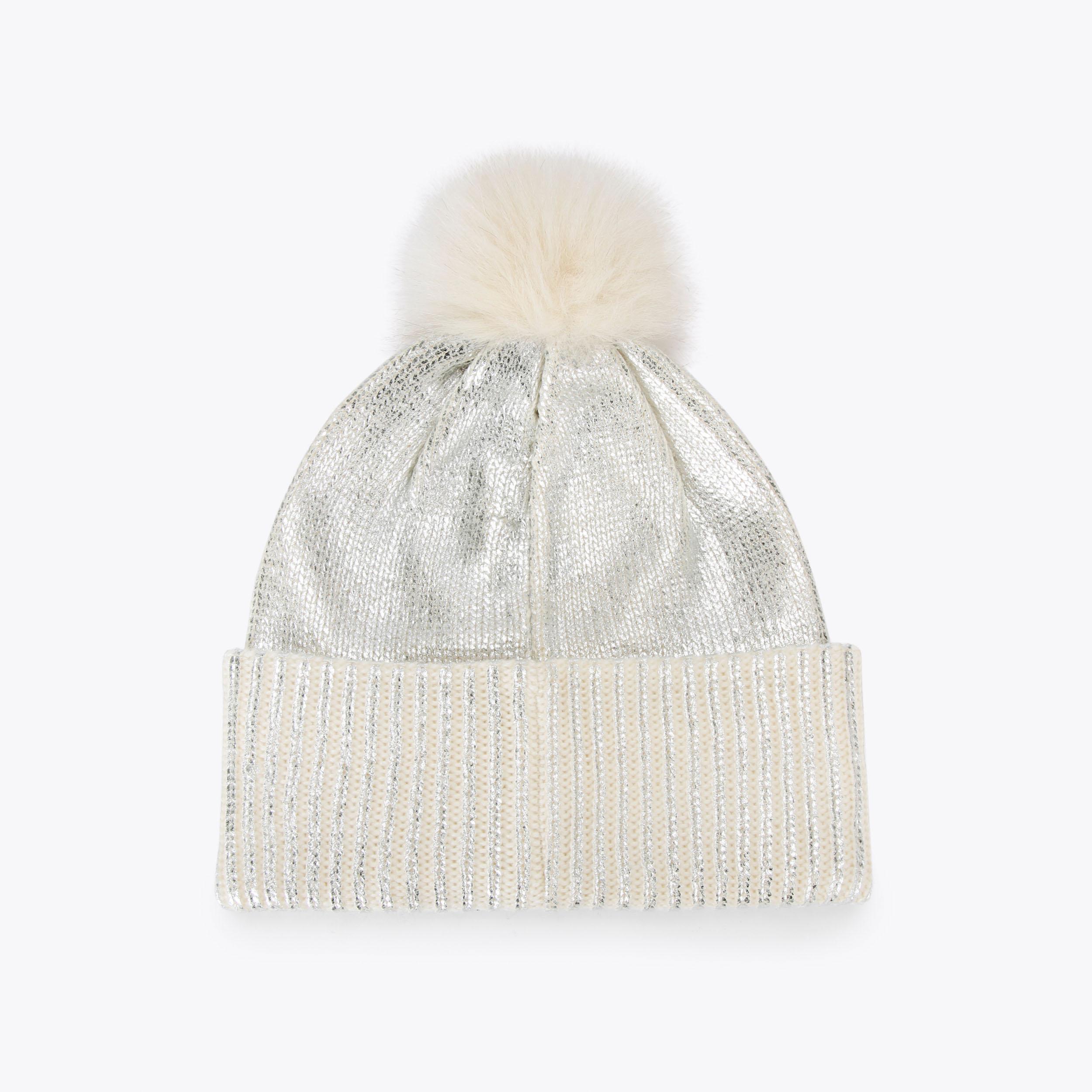 Metallic Rib Beanie