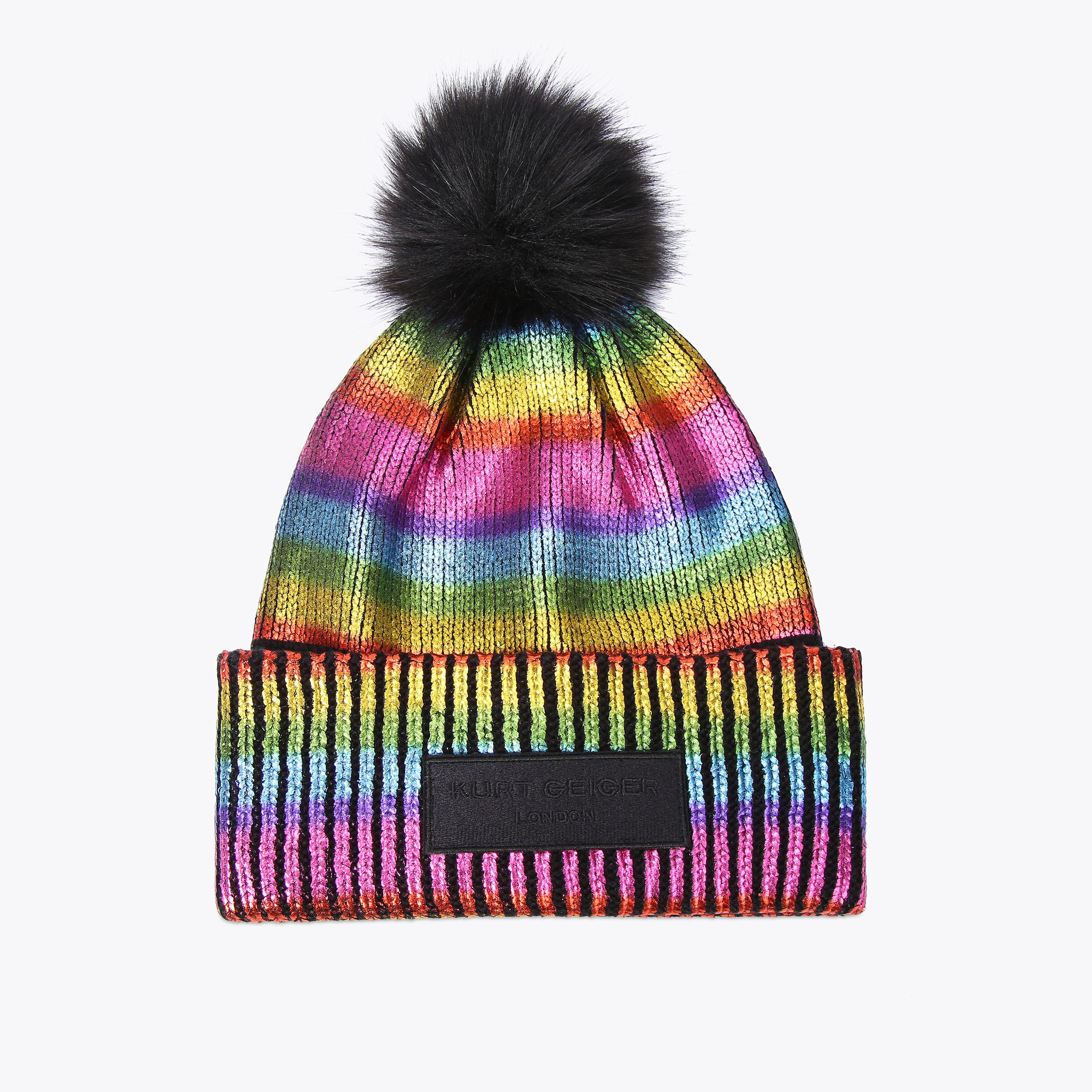 Metallic Rib Beanie