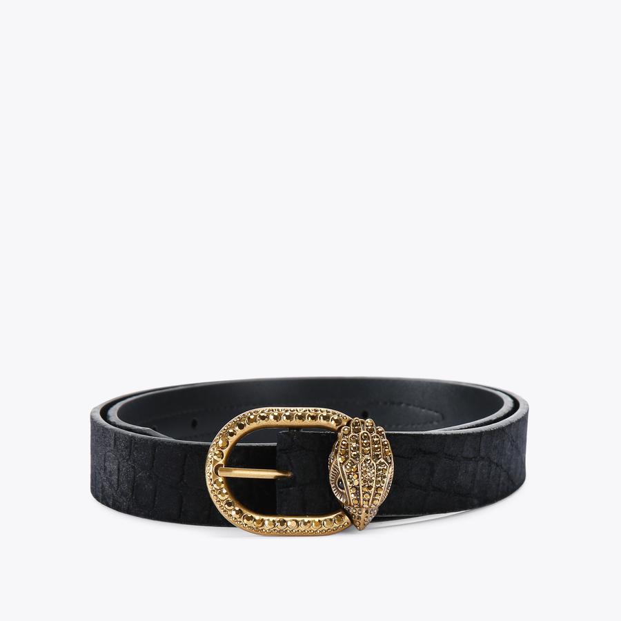 Black fabric belt hotsell