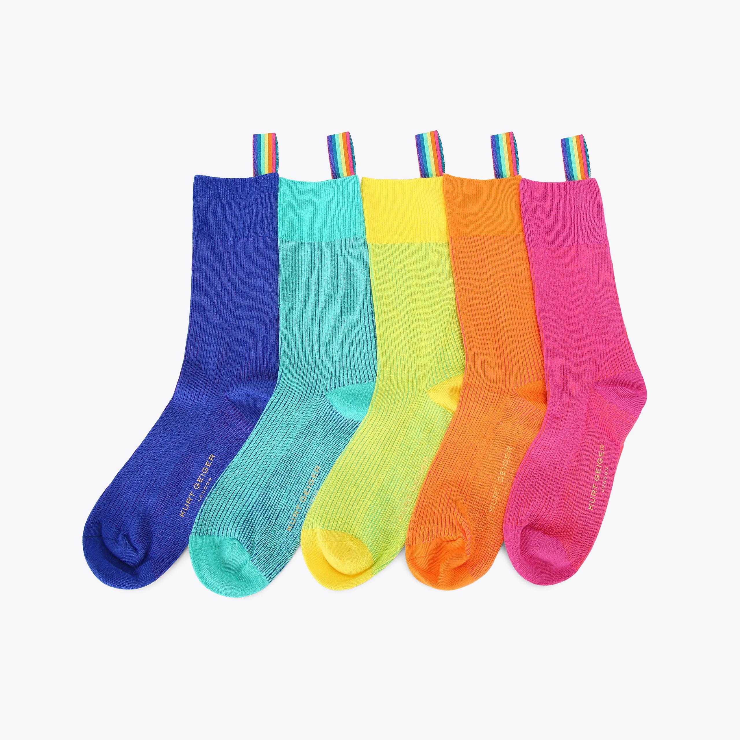 5PK GIFTING SOCKS MultiColour Sock Pack by KURT GEIGER LONDON