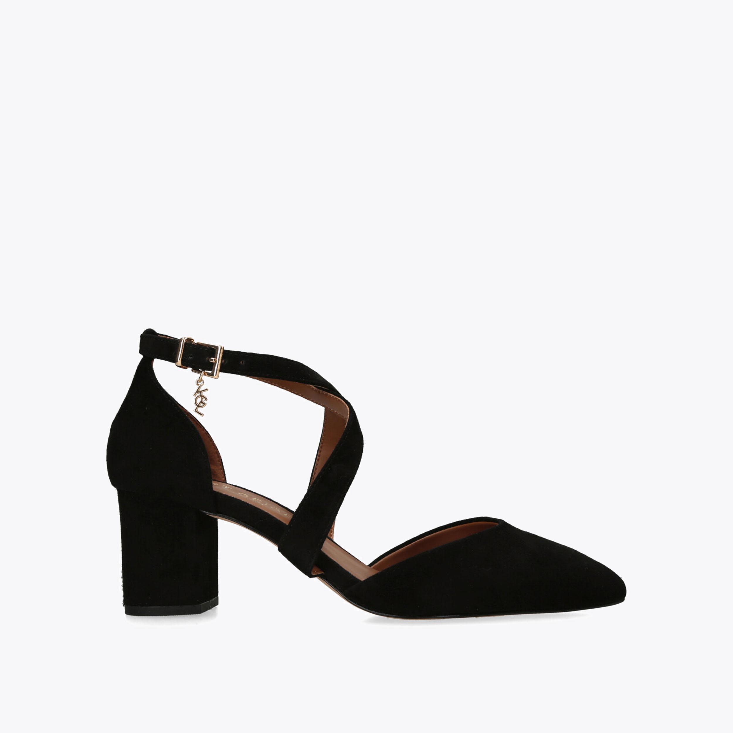 Kurt geiger black hot sale court shoes