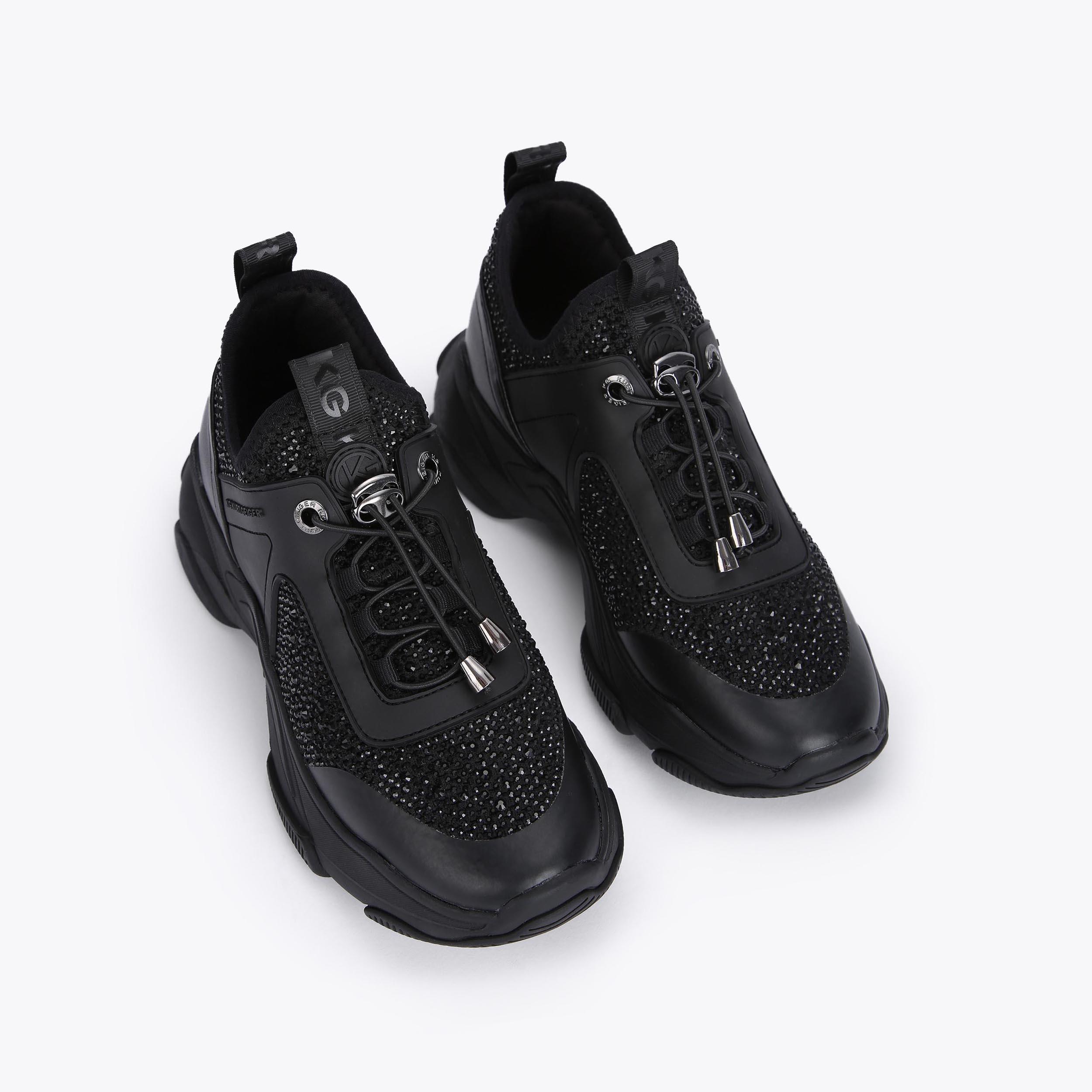 Kurt geiger store black womens trainers