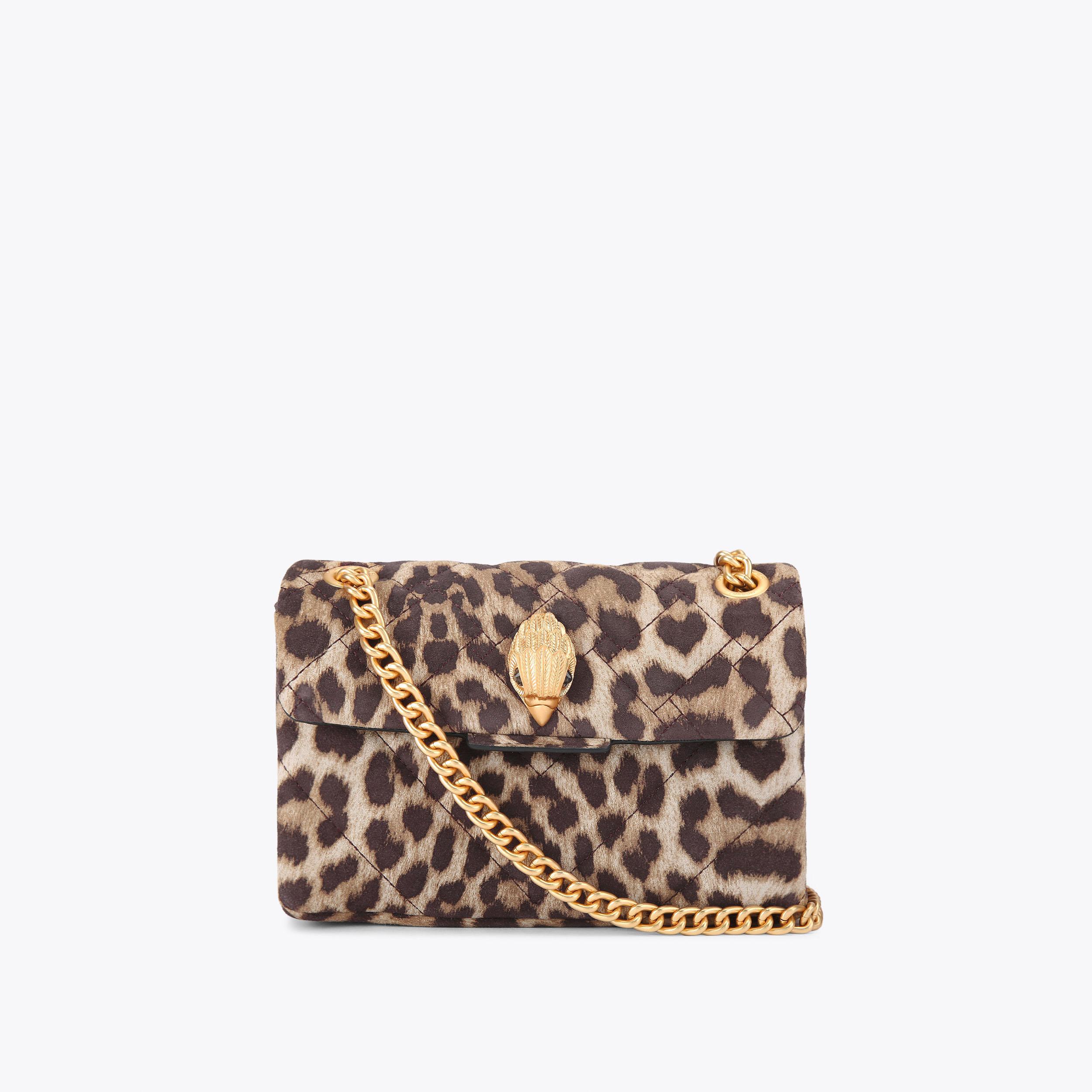 LEATHER MINI KENSINGTON Leopard Printed Mini Cross Body Bag by KURT GEIGER LONDON