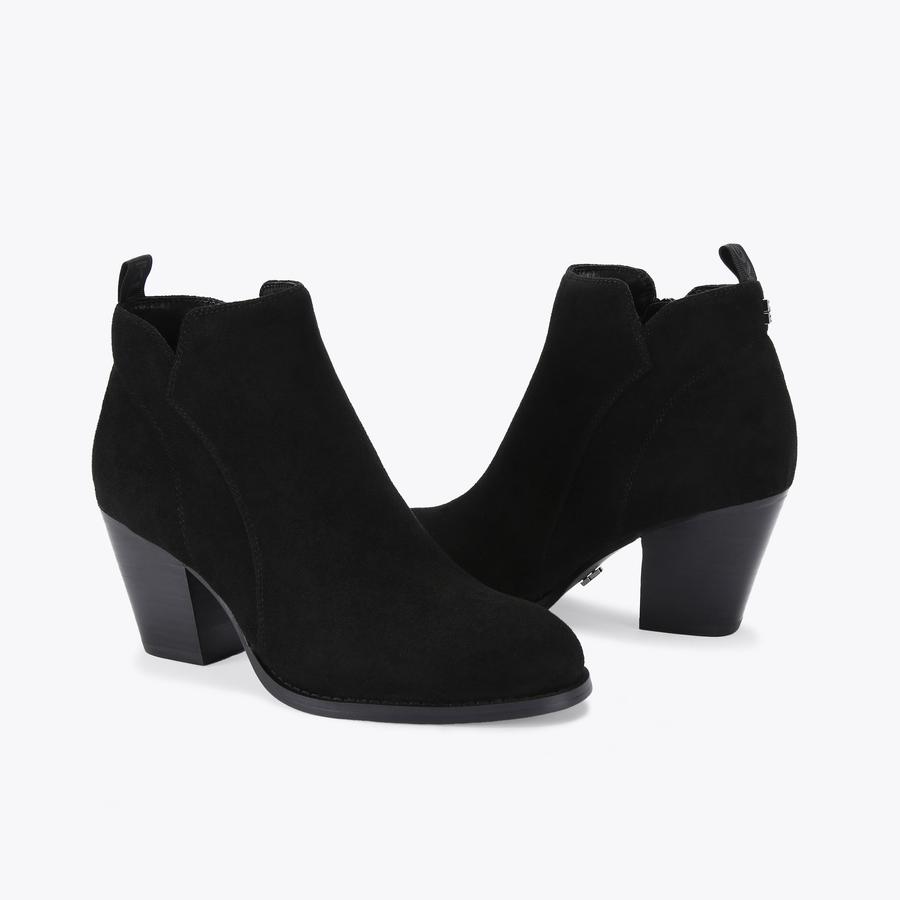 Miss kg black suede ankle boots hotsell