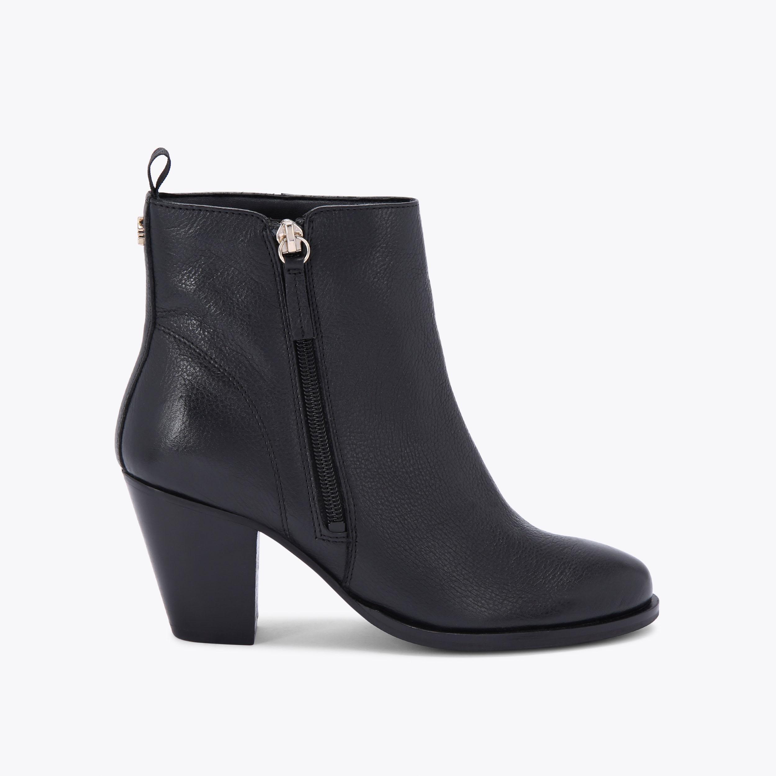 Kaymeen leather cheap ankle booties