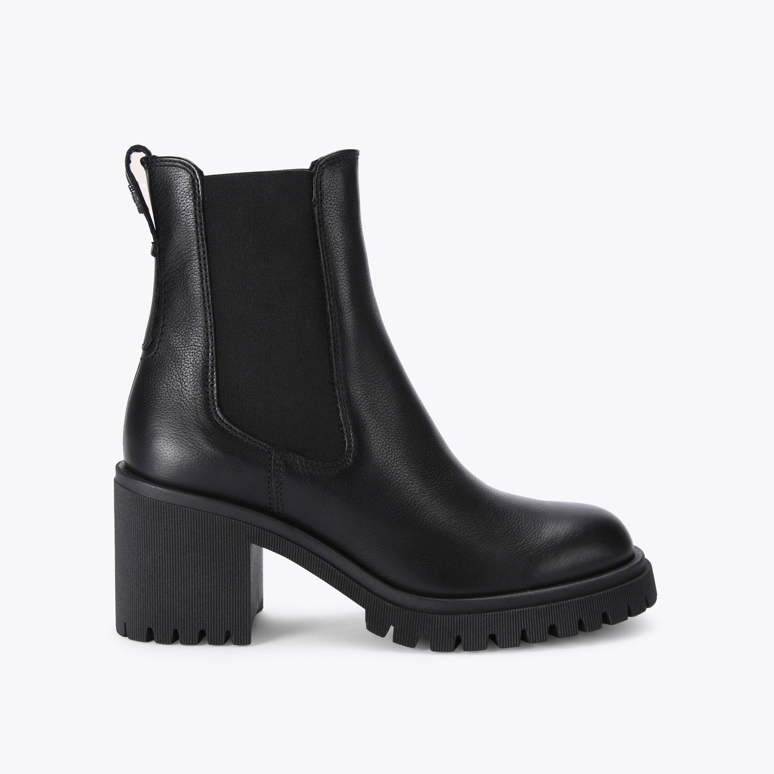 MEGA Black Leather Ankle Boots by CARVELA COMFORT