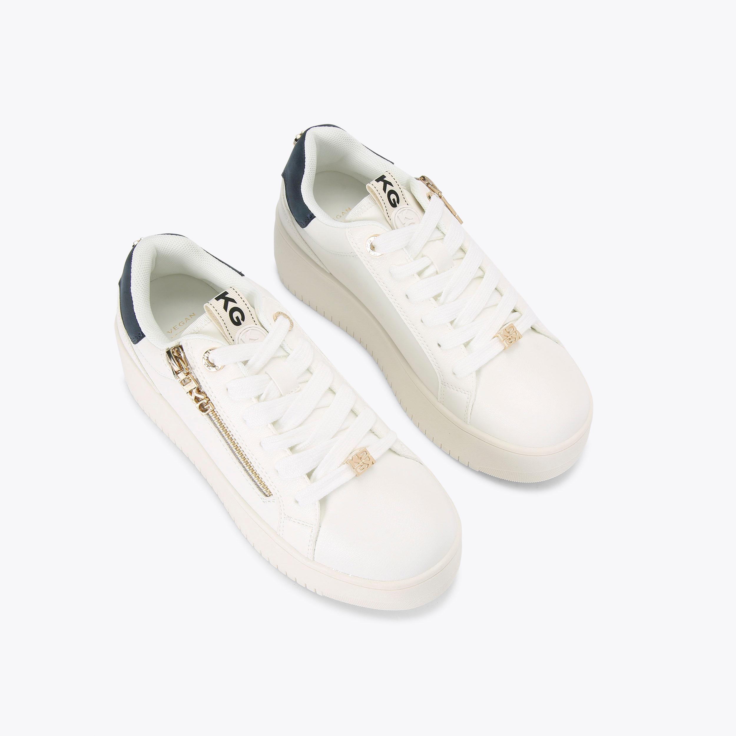 Kurt shops geiger ladies white trainers