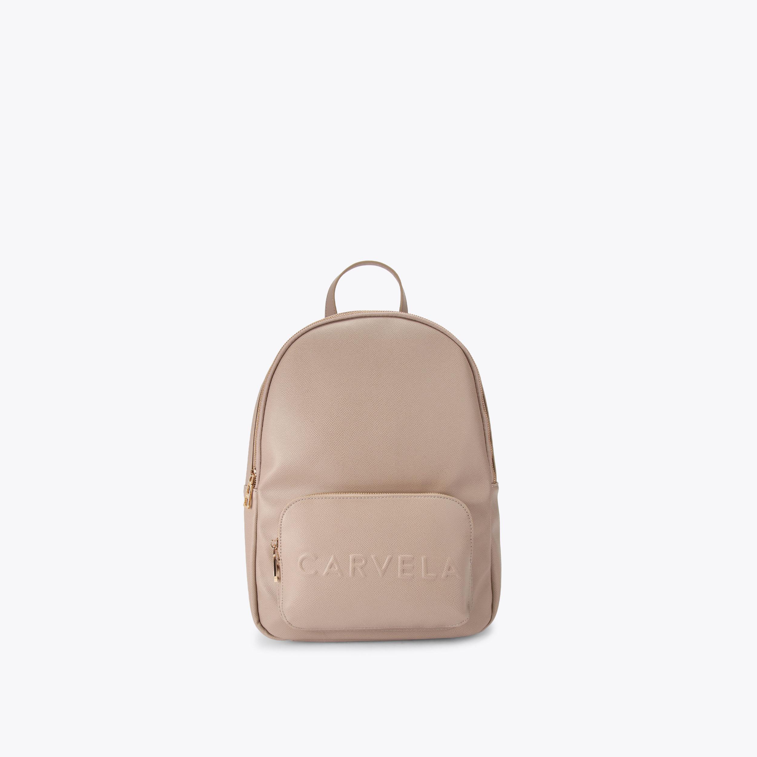 FRAME BACKPACK Taupe Backpack by CARVELA