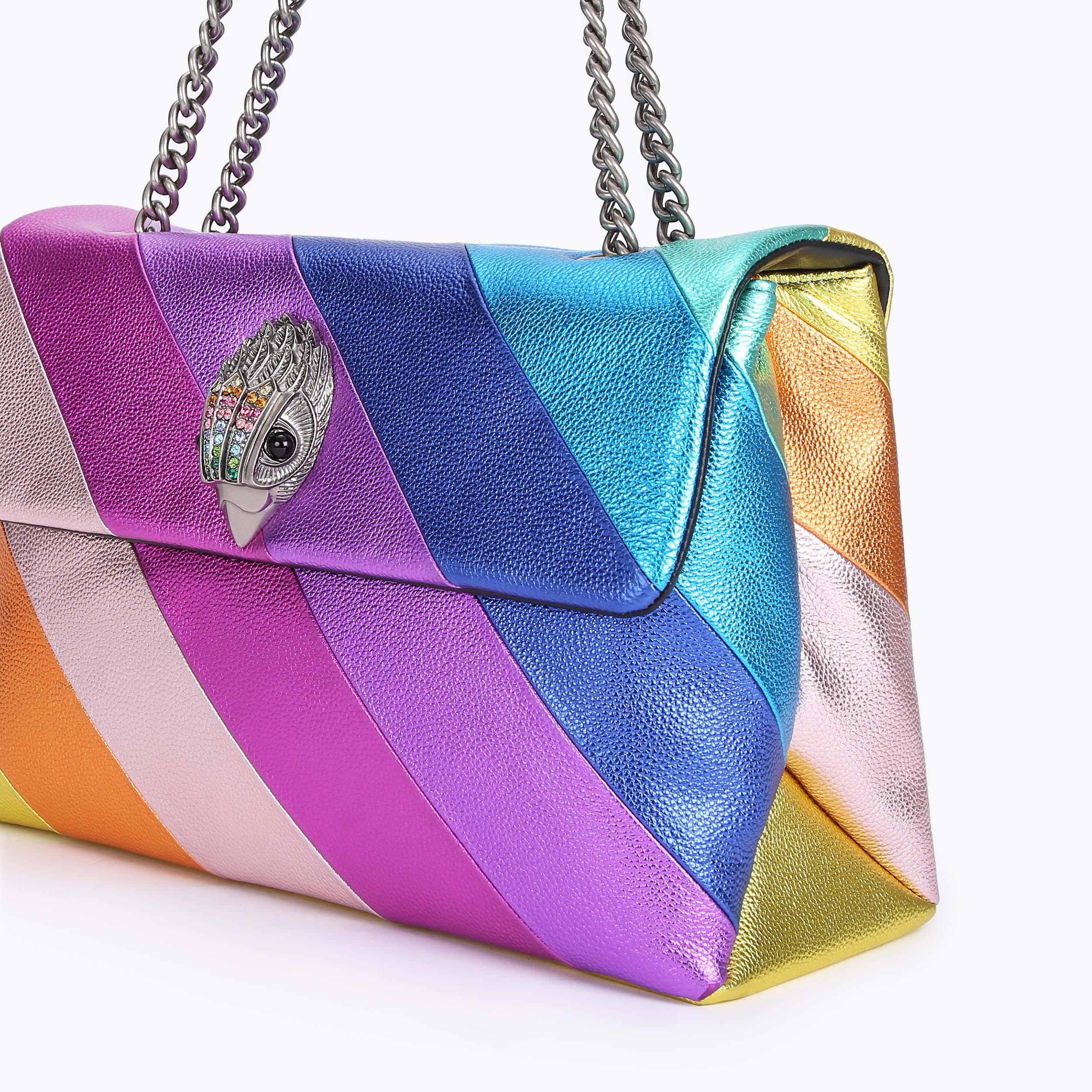 LTHR XXL KENSINGTON BAG Extra Large Rainbow Leather Shoulder Bag by ...